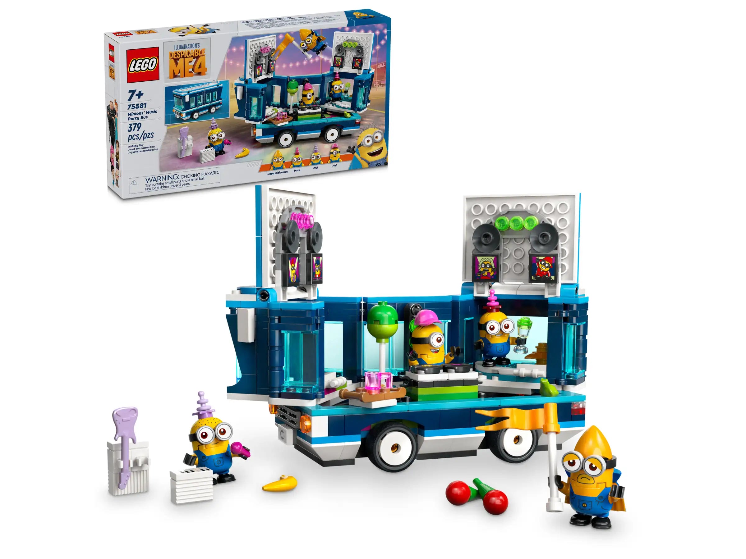 LEGO Despicable Me 4 Minions Music Party Bus 75581