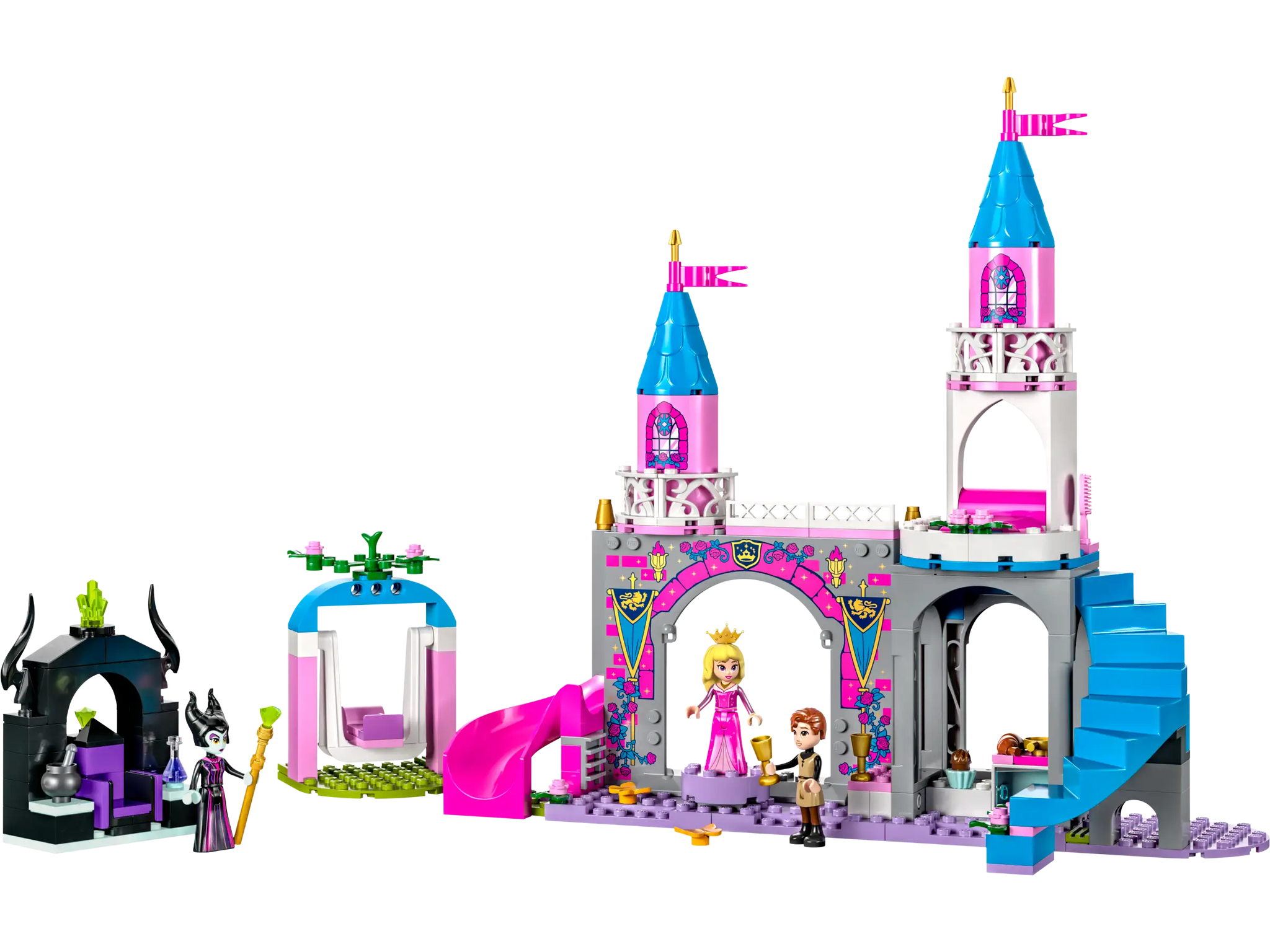 LEGO Disney Aurora's Castle Adventure Set for Kids 4+