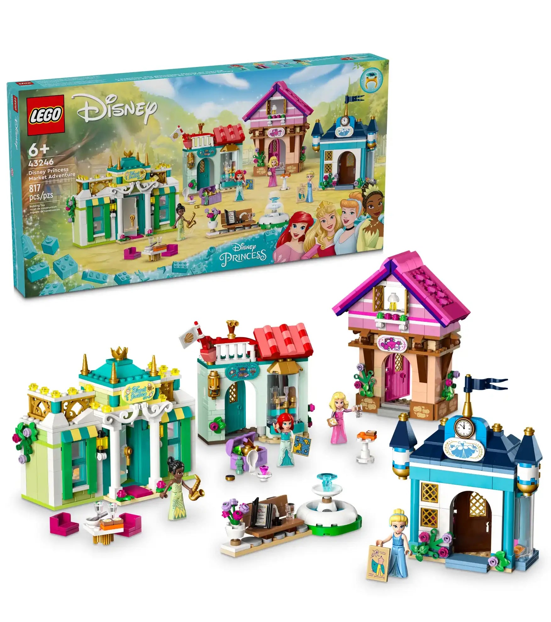 LEGO Disney Princess Market Adventure Set 43246 for Ages 6+