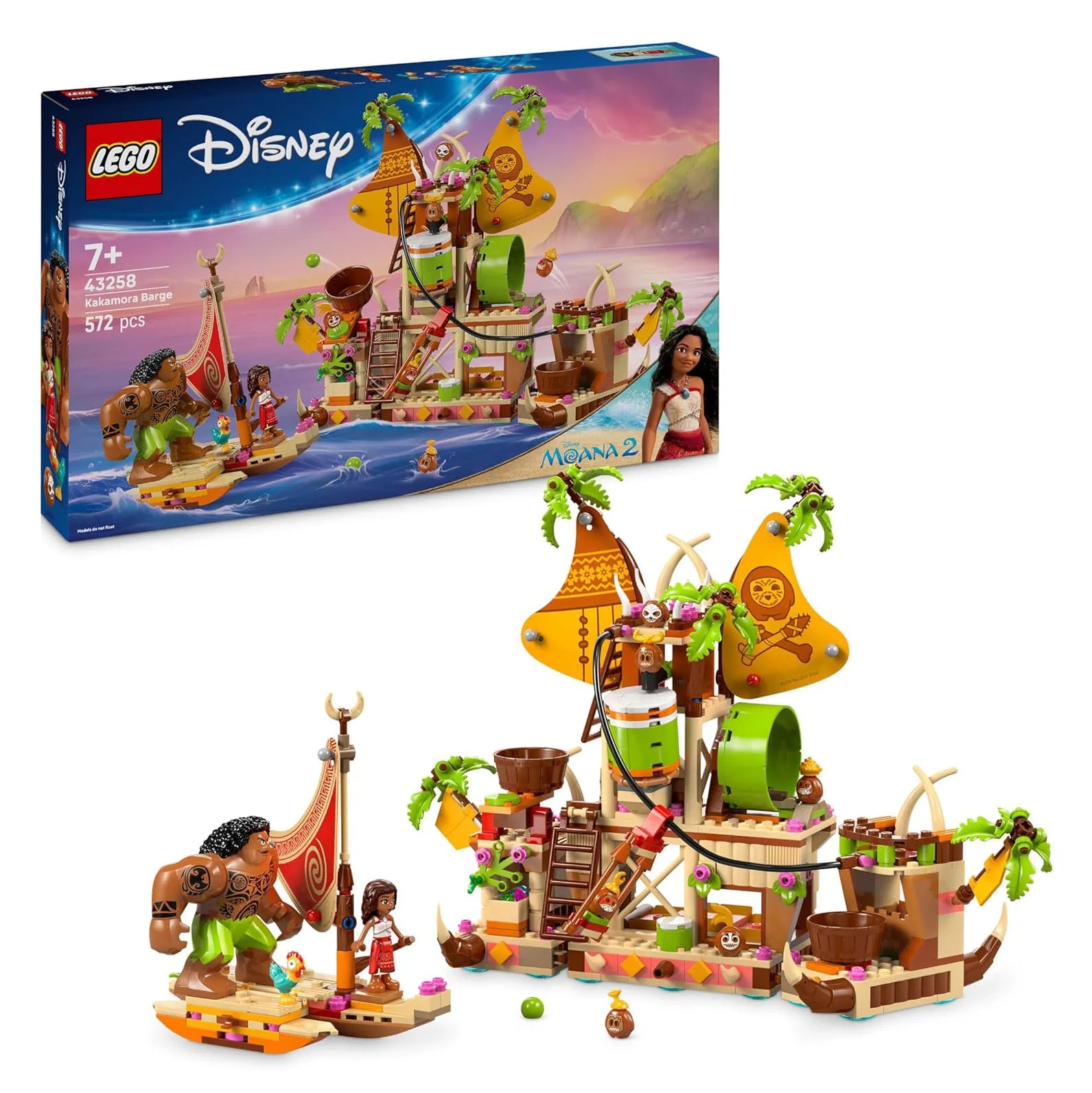 LEGO Disney Moana Kakamora Barge Building Set 43258