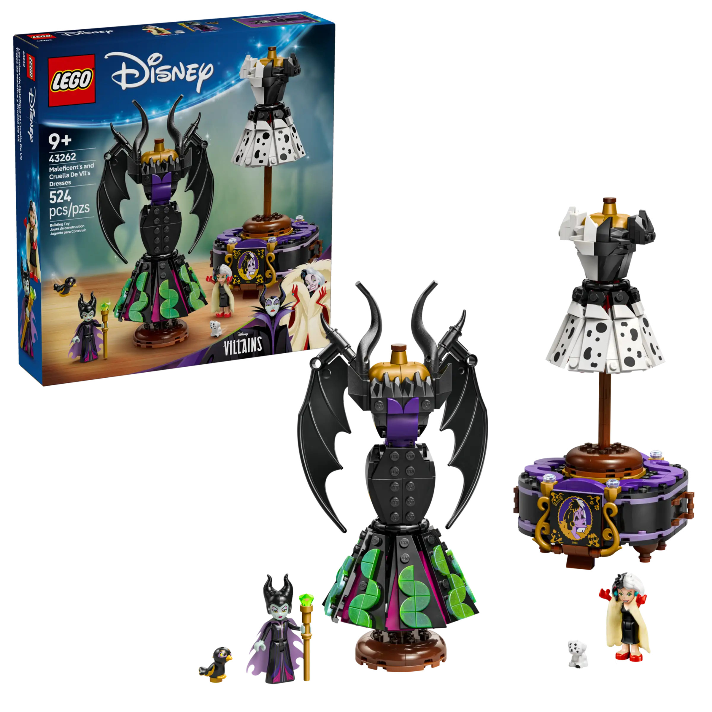 LEGO Disney Maleficent & Cruella Dress Building Set 43262