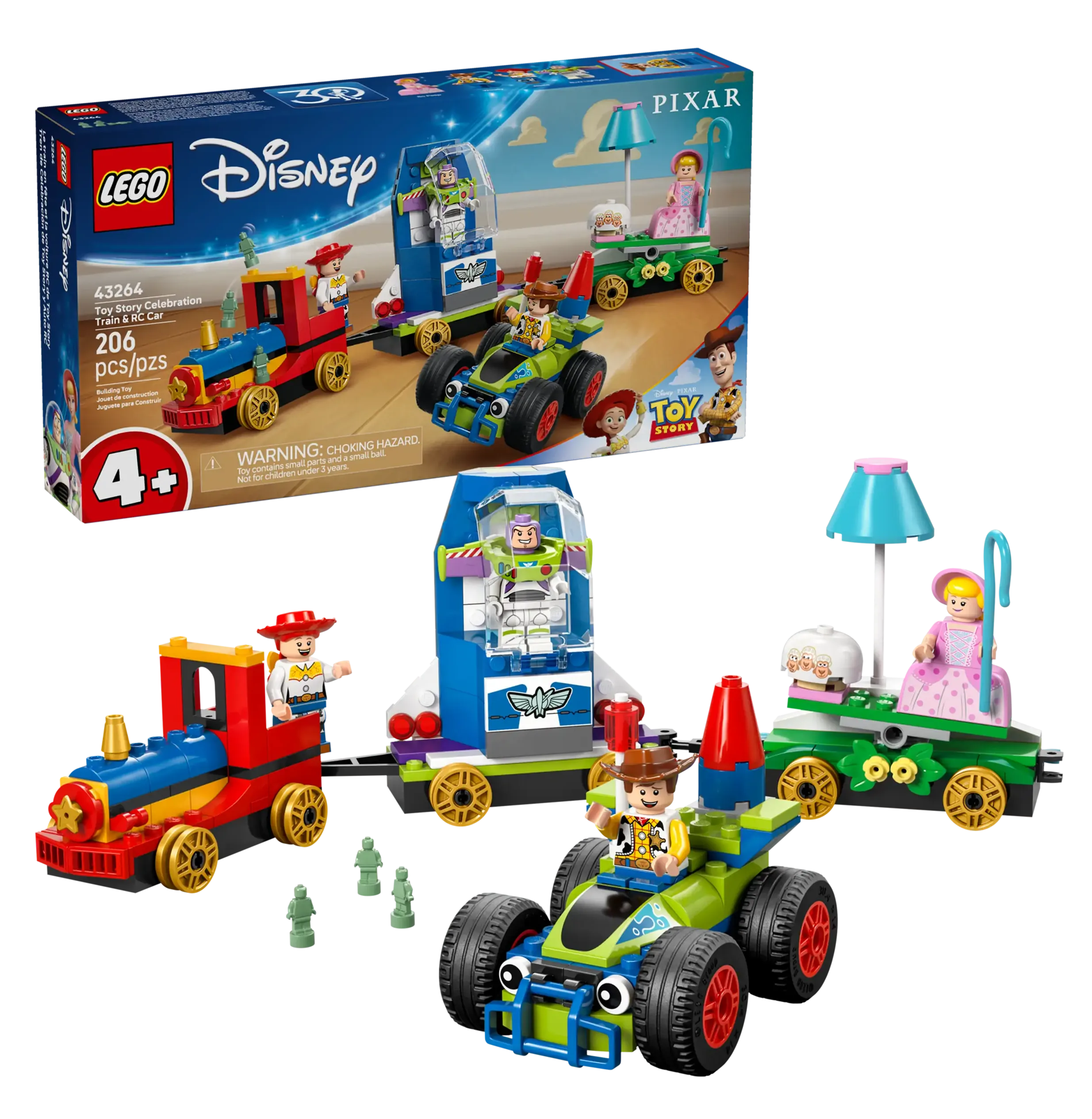 LEGO Disney Toy Story Celebration Train & RC Car Set