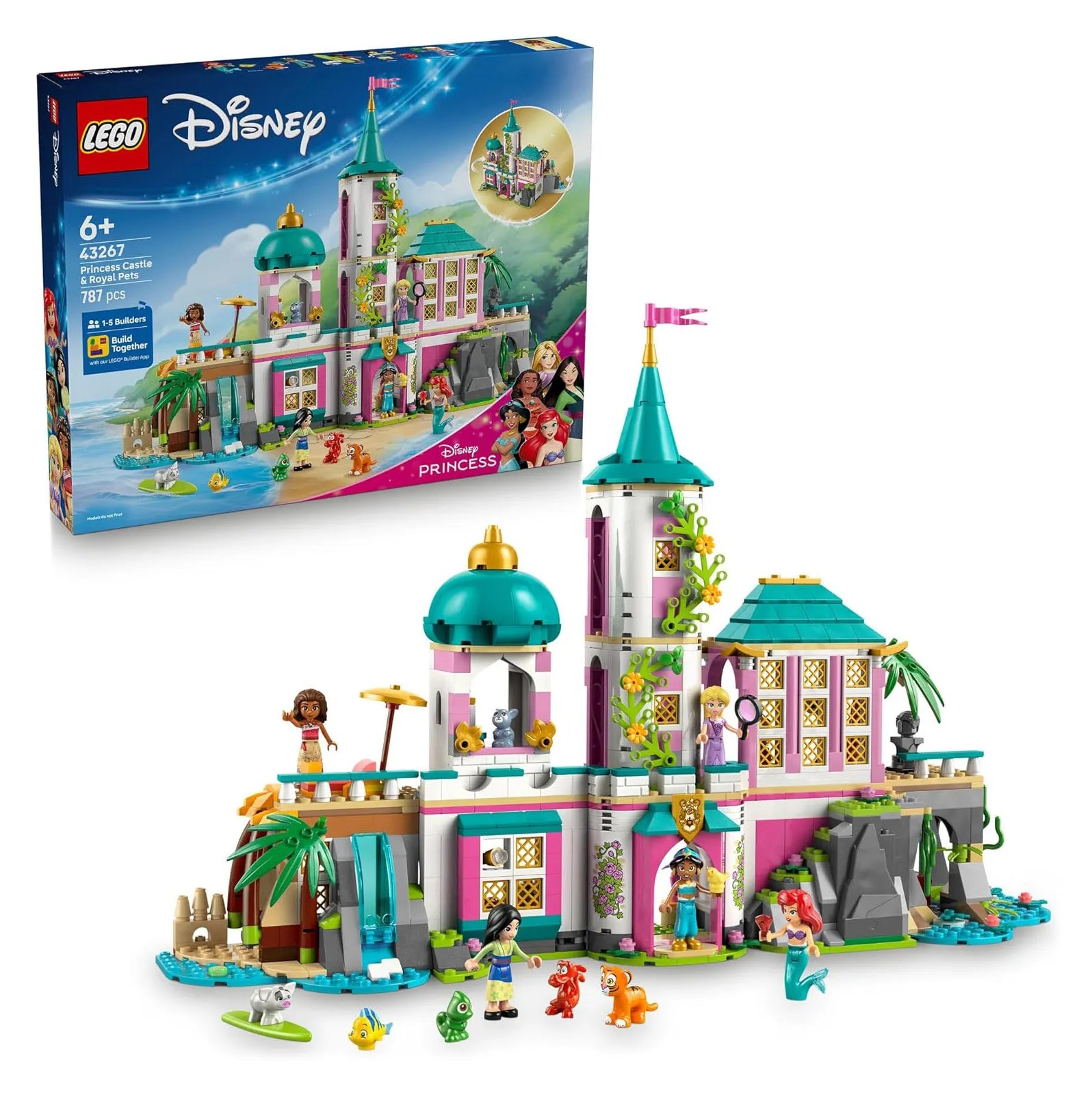 LEGO Disney Princess Castle & Royal Pets Playset 43267