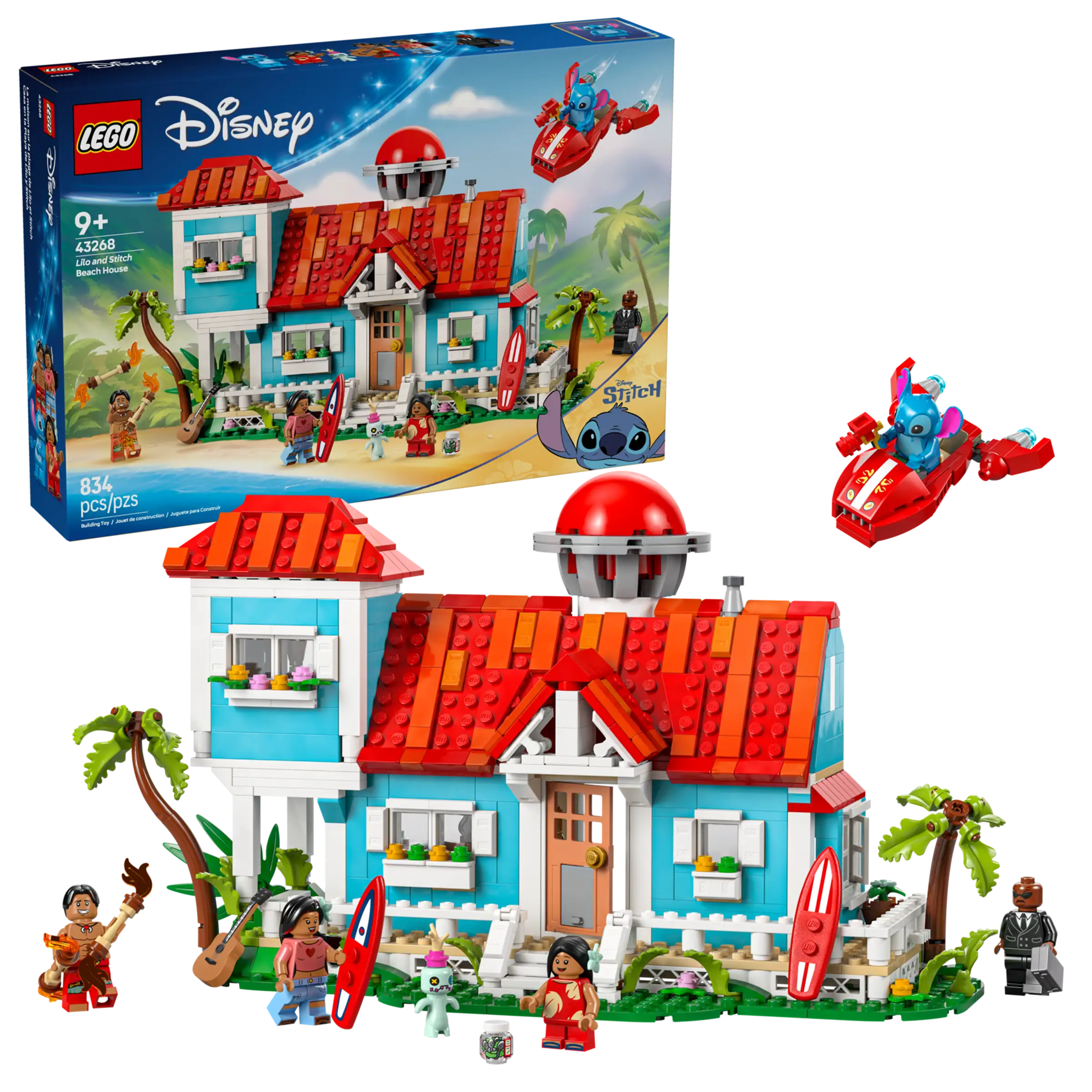 LEGO Disney Lilo and Stitch Beach House Set 43268