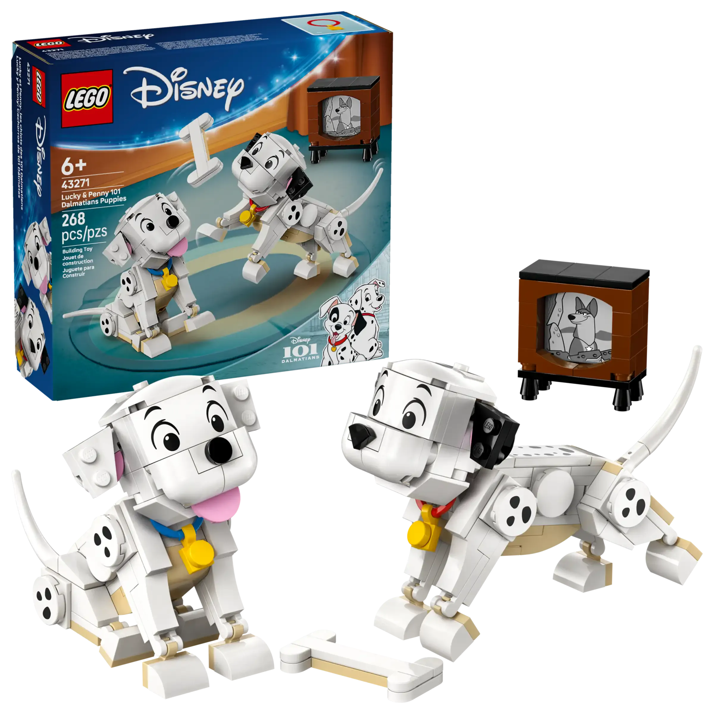 LEGO Disney 43271 101 Dalmatians Lucky & Penny Building Set