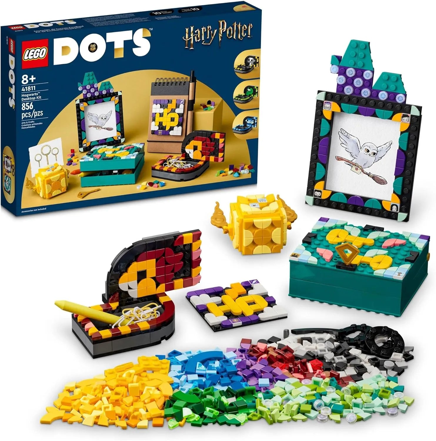 LEGO DOTS 41811 Hogwarts™ Desktop Kit for Creative Kids