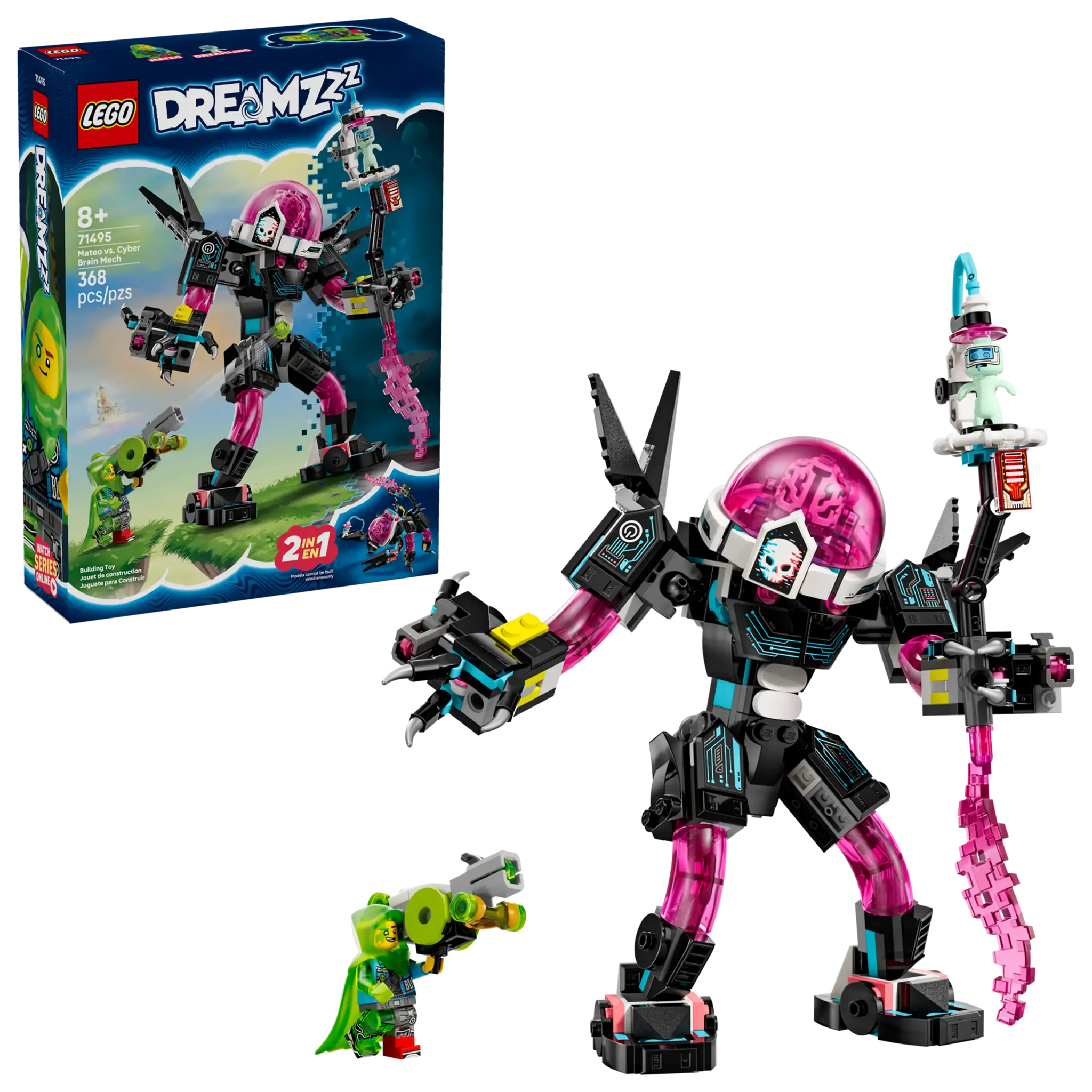 LEGO DREAMZzz™ Mateo vs. Cyber Brain Mech Building Set