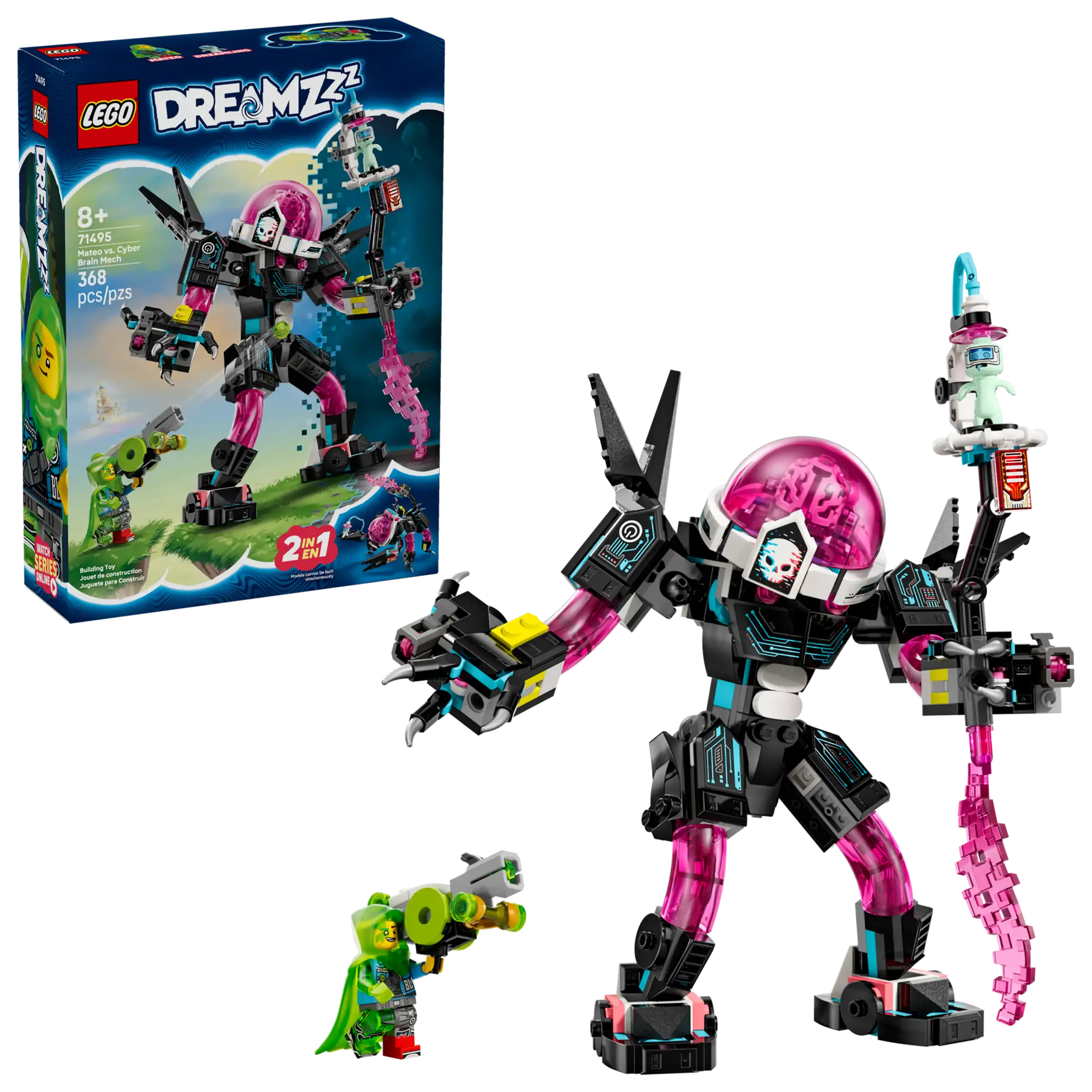 LEGO DREAMZzz™ Mateo vs. Cyber Brain Mech Building Set