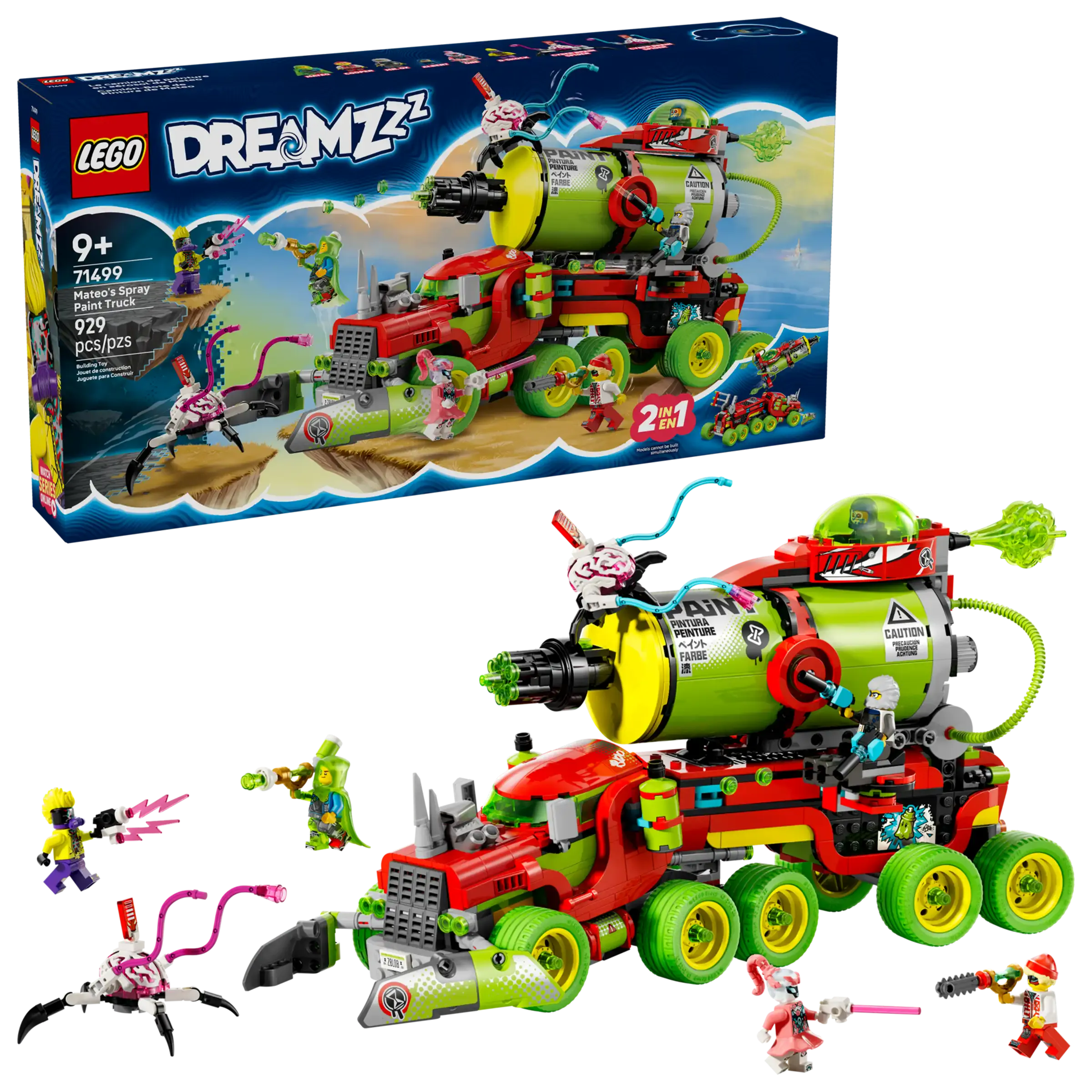 LEGO DREAMZzz™ 71499 Mateo's Spray Paint Truck Set