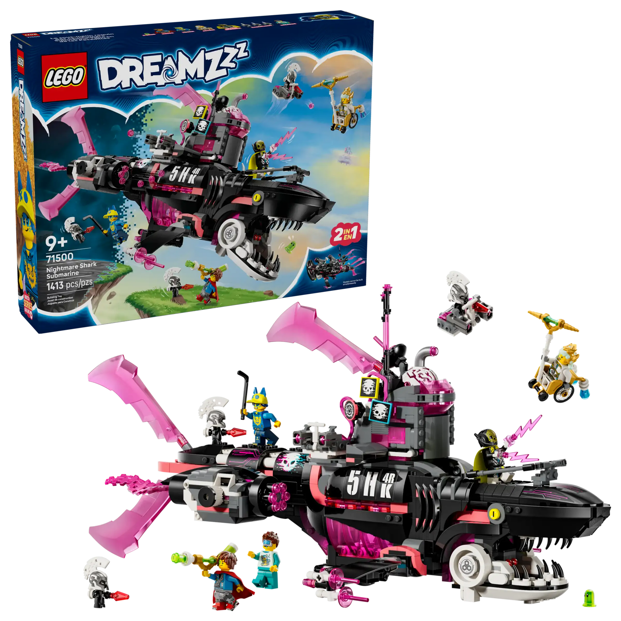 LEGO DREAMZzz™ Nightmare Shark Submarine 71500 Playset