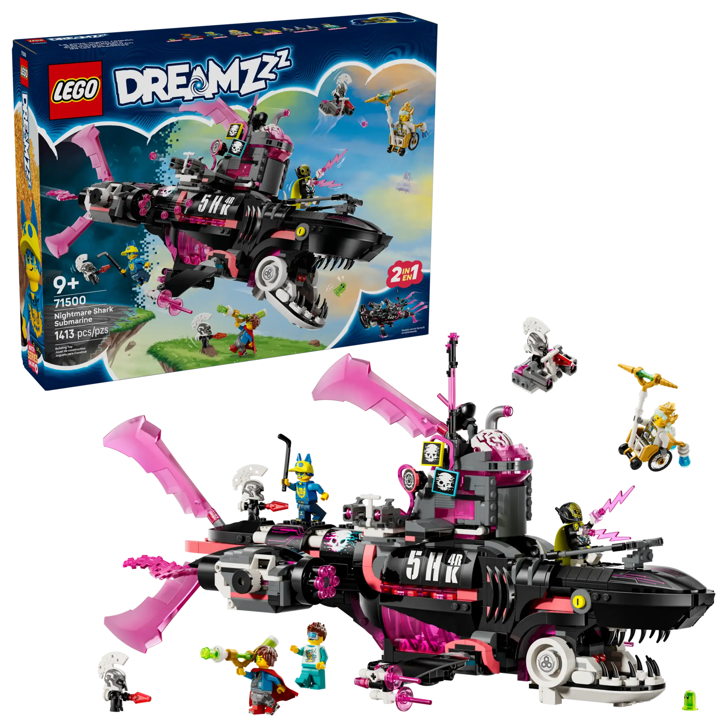 LEGO DREAMZzz™ Nightmare Shark Submarine 71500 Playset