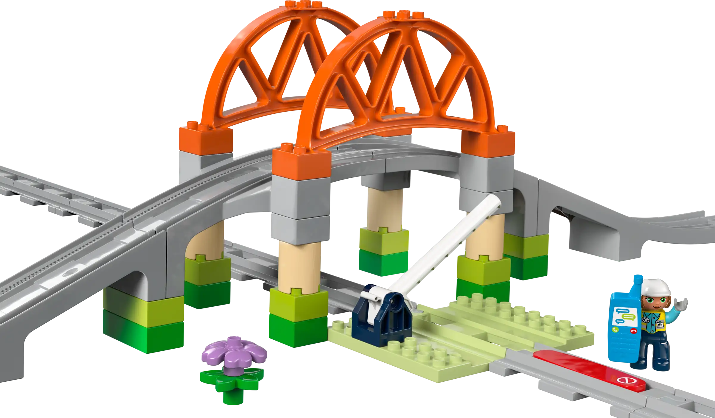 LEGO DUPLO Train Bridge & Tracks Expansion Set 10246