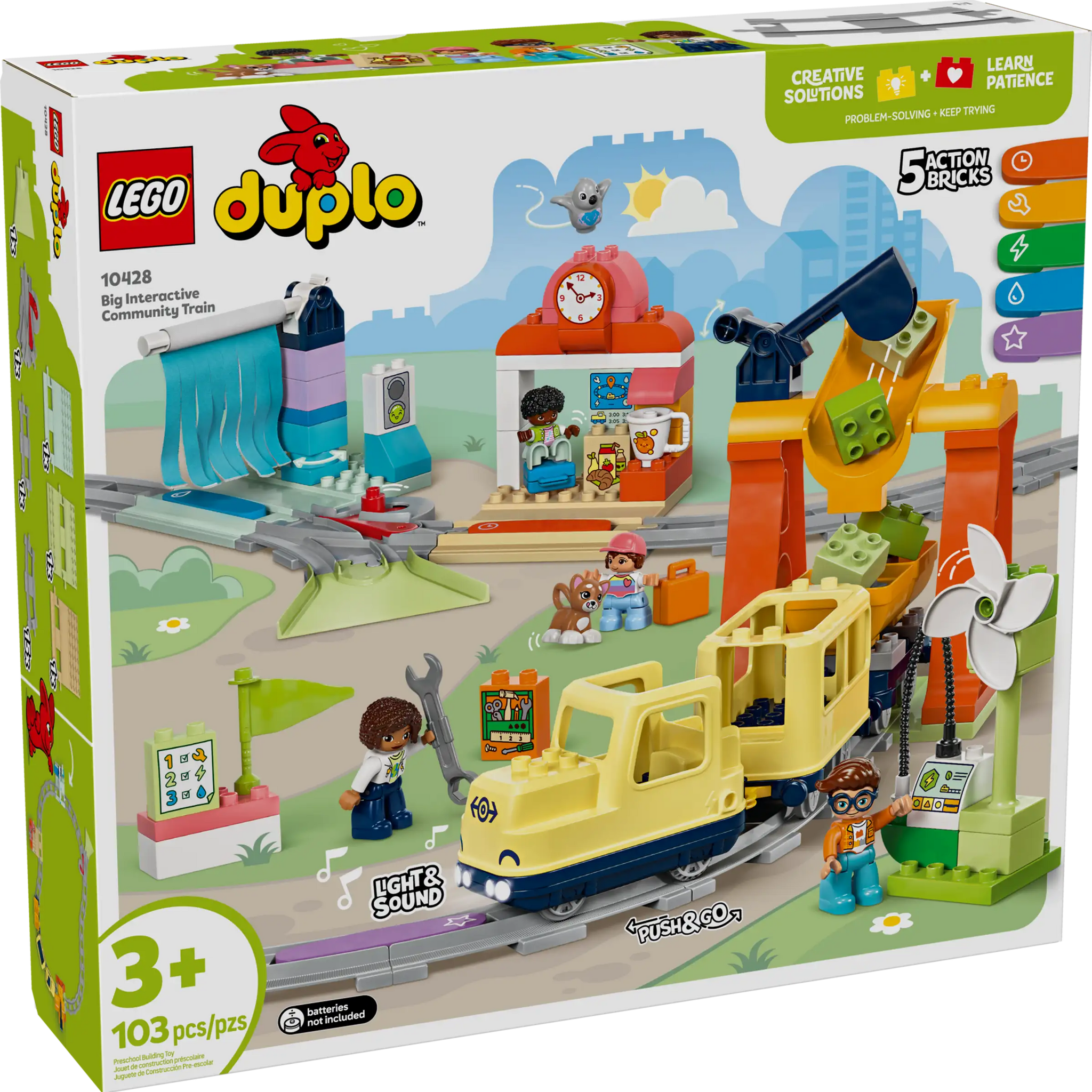 LEGO DUPLO 10428 Interactive Community Train Set for Toddlers