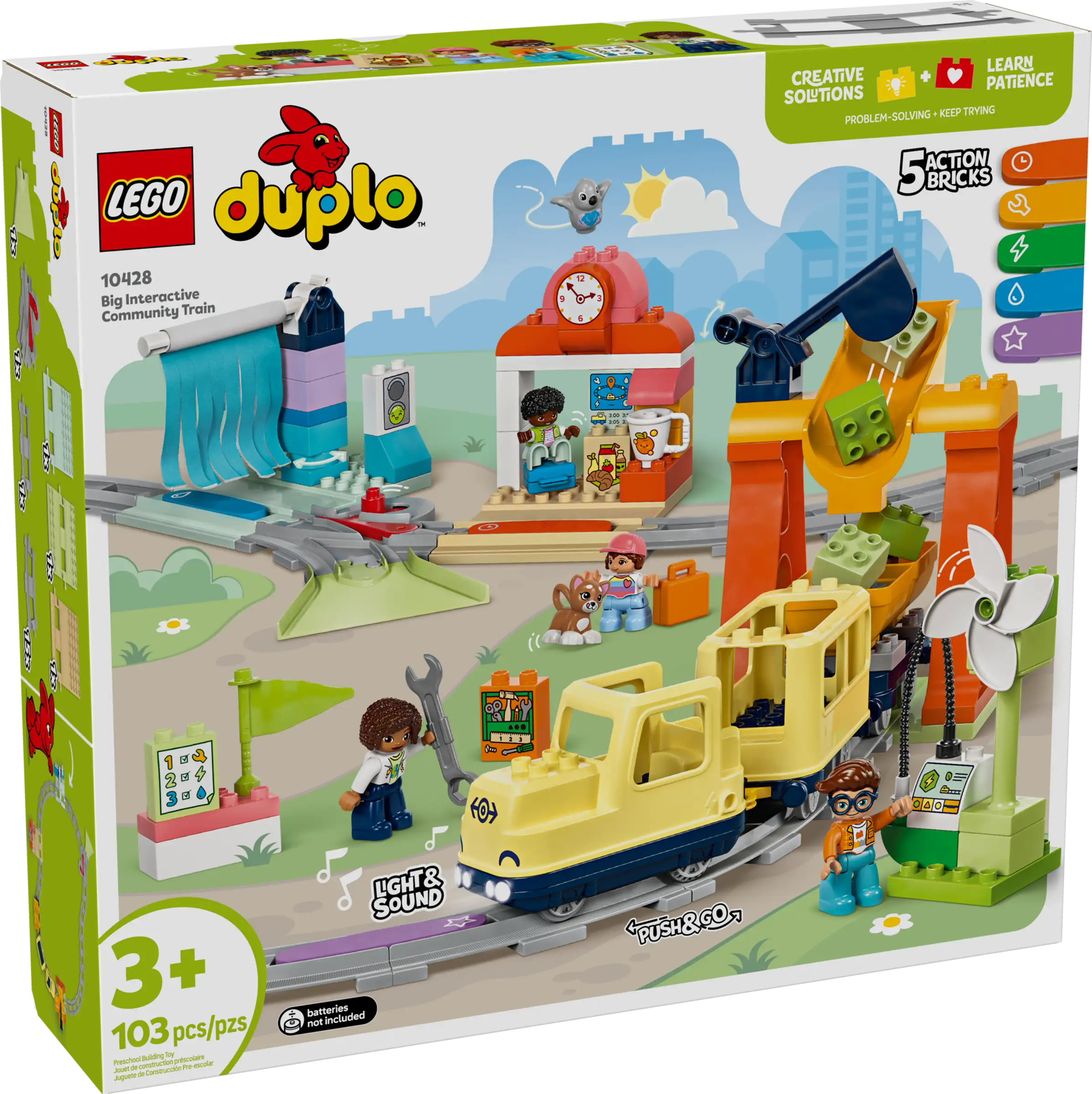 LEGO DUPLO 10428 Interactive Community Train Set for Toddlers