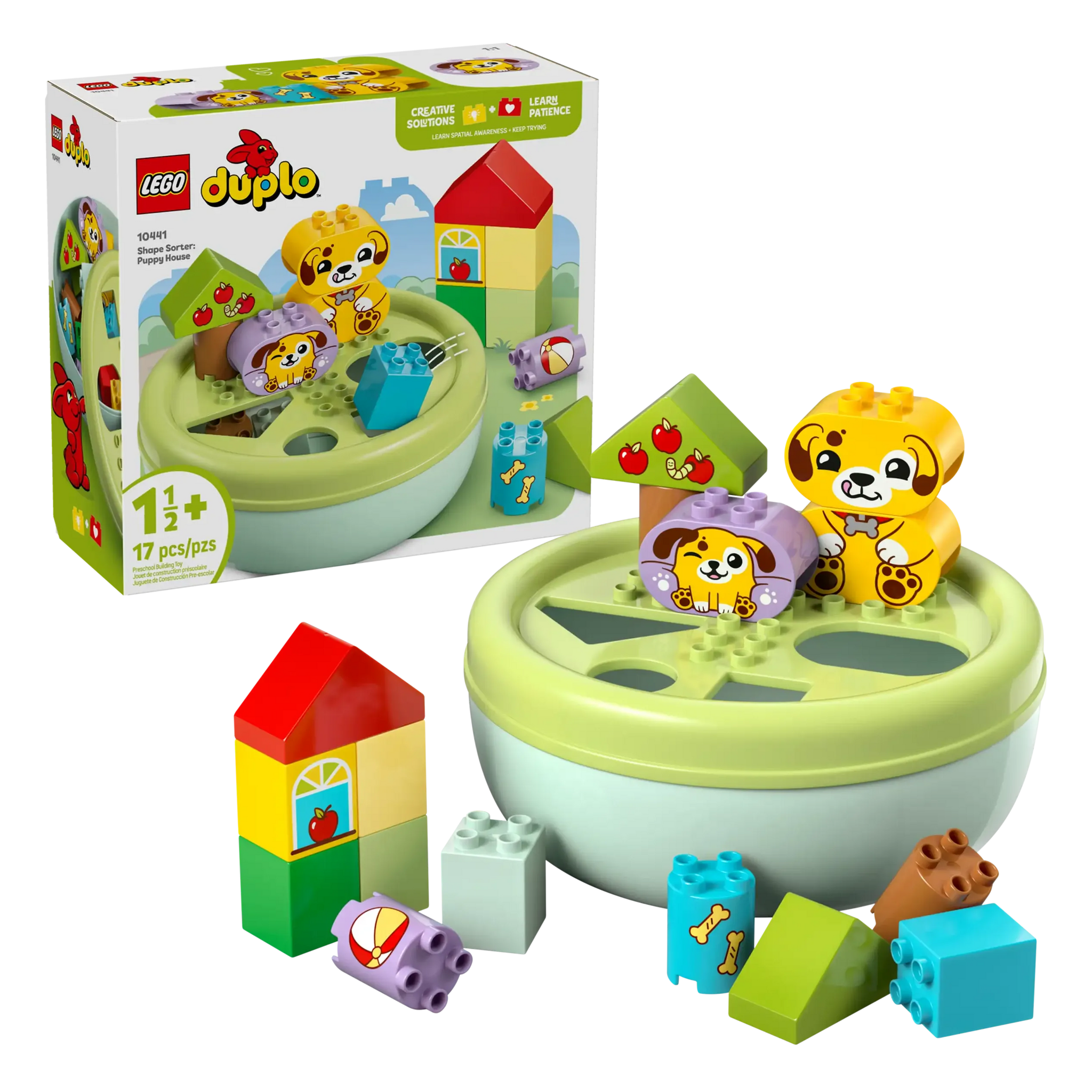 LEGO DUPLO 10441 Puppy House Shape Sorter Toy for Toddlers