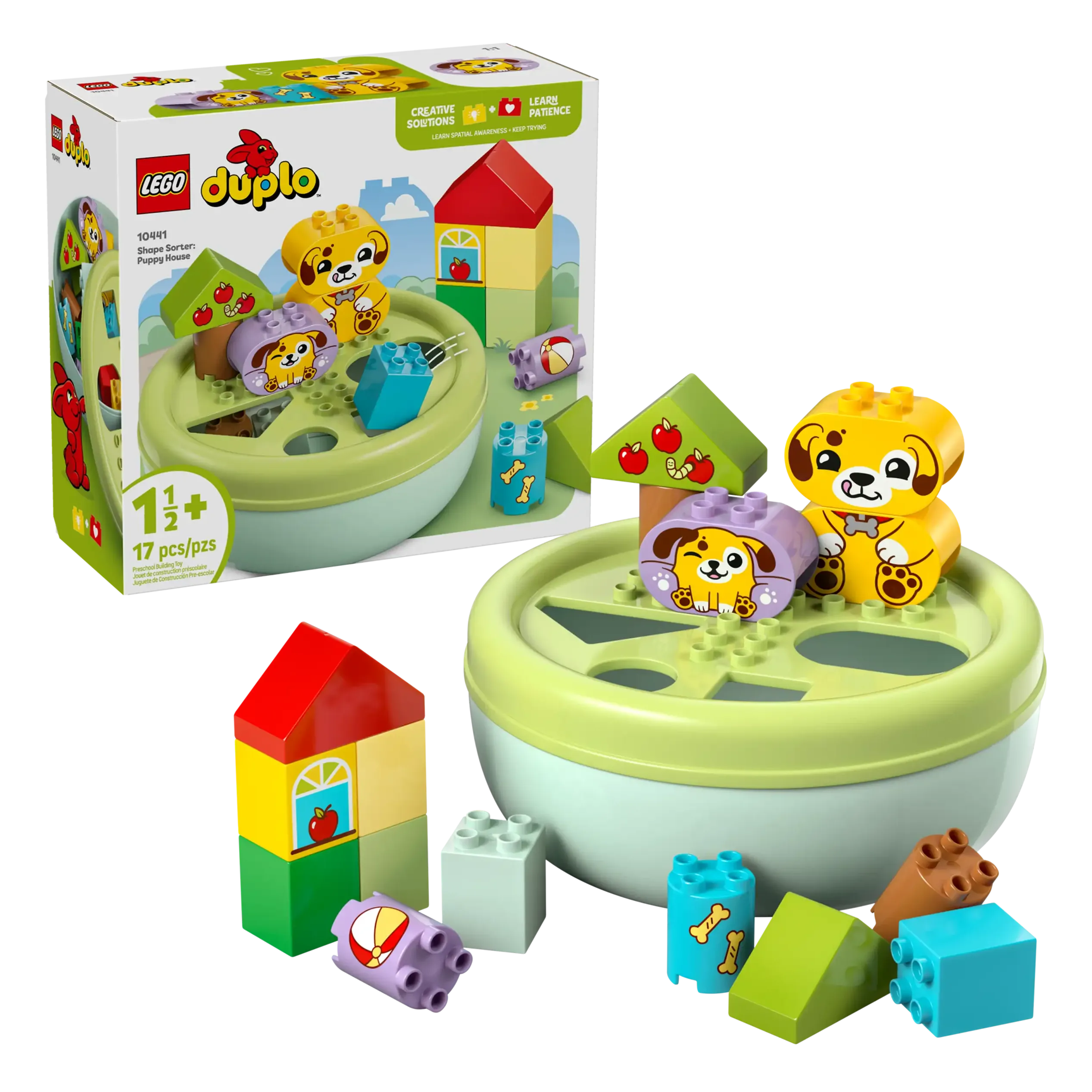 LEGO DUPLO 10441 Puppy House Shape Sorter Toy for Toddlers