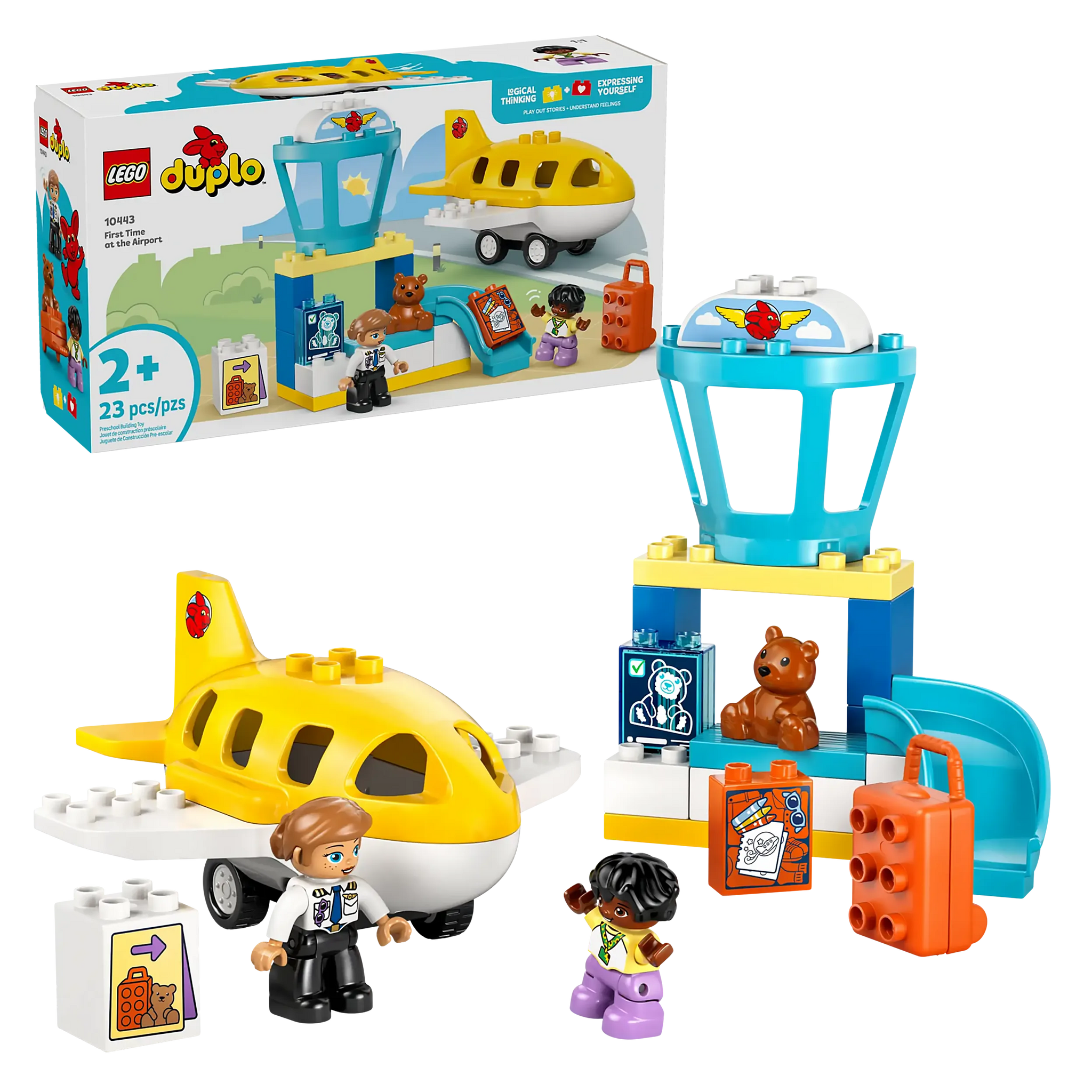LEGO DUPLO Airport Playset for Toddlers, 23 Pieces
