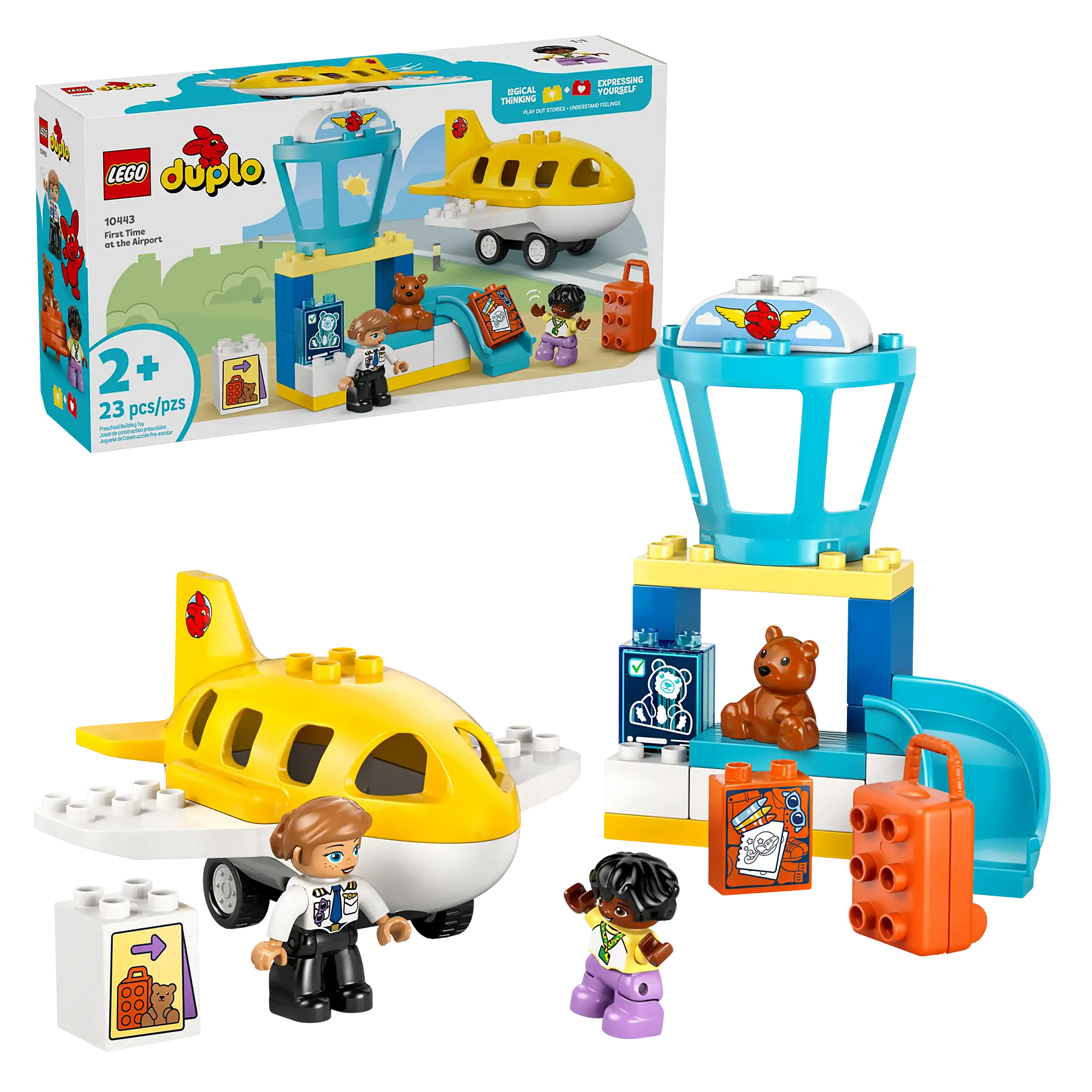 LEGO DUPLO Airport Playset for Toddlers, 23 Pieces