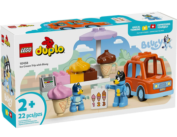 LEGO DUPLO Bluey Ice Cream Trip Playset for Toddlers