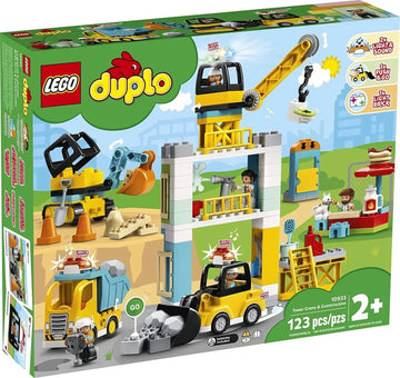LEGO DUPLO 10933 Tower Crane Construction Playset for Toddlers