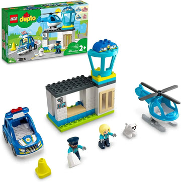 LEGO DUPLO Police Station & Helicopter Playset for Toddlers