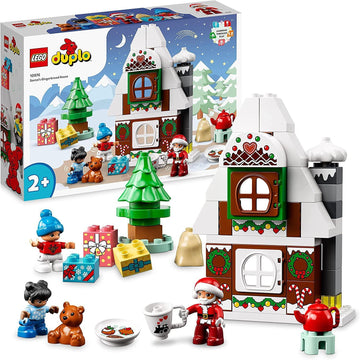 LEGO DUPLO Santa's Gingerbread House Toy for Toddlers 2+