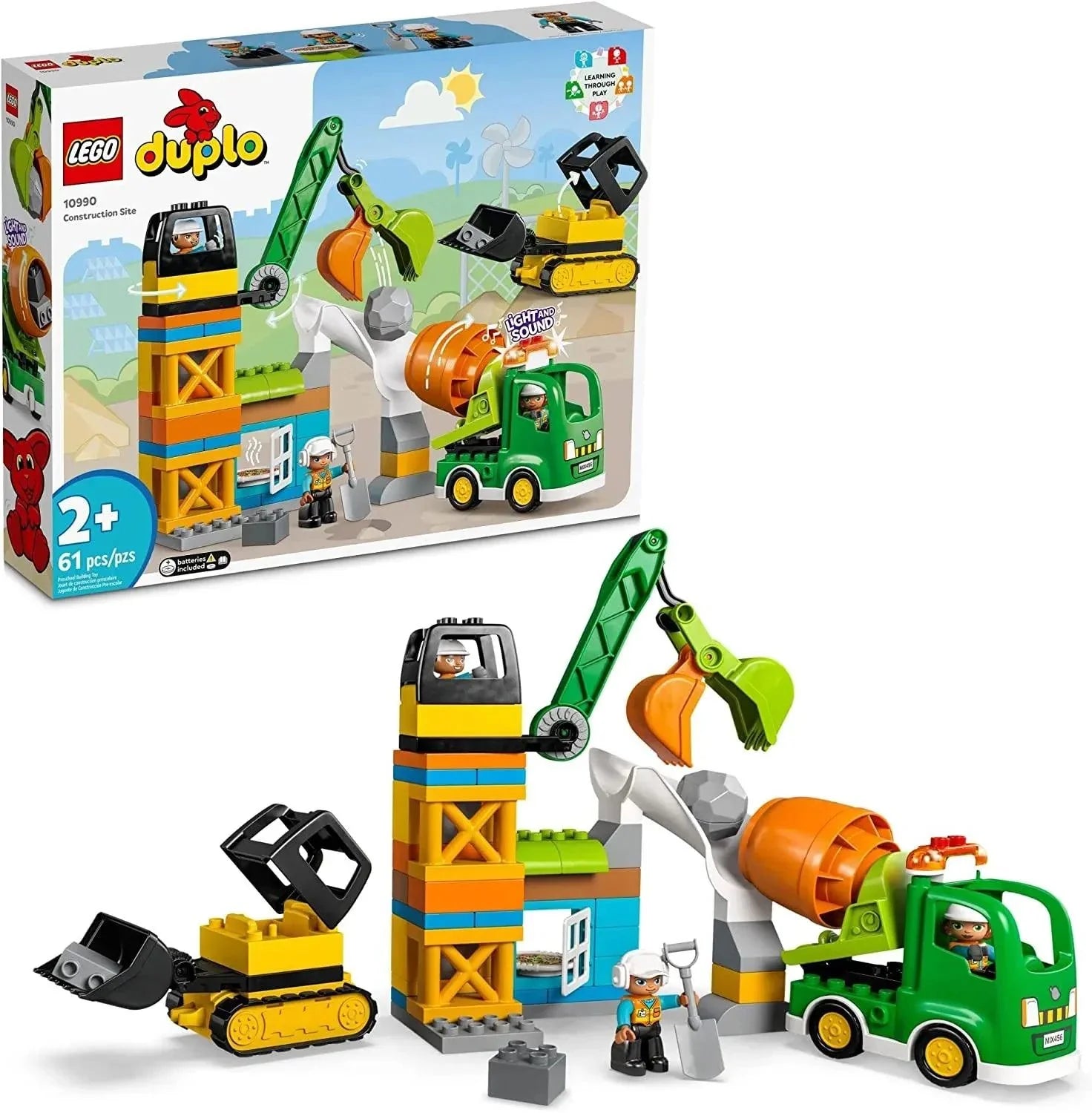 LEGO DUPLO 10990 Construction Site Set for Toddlers