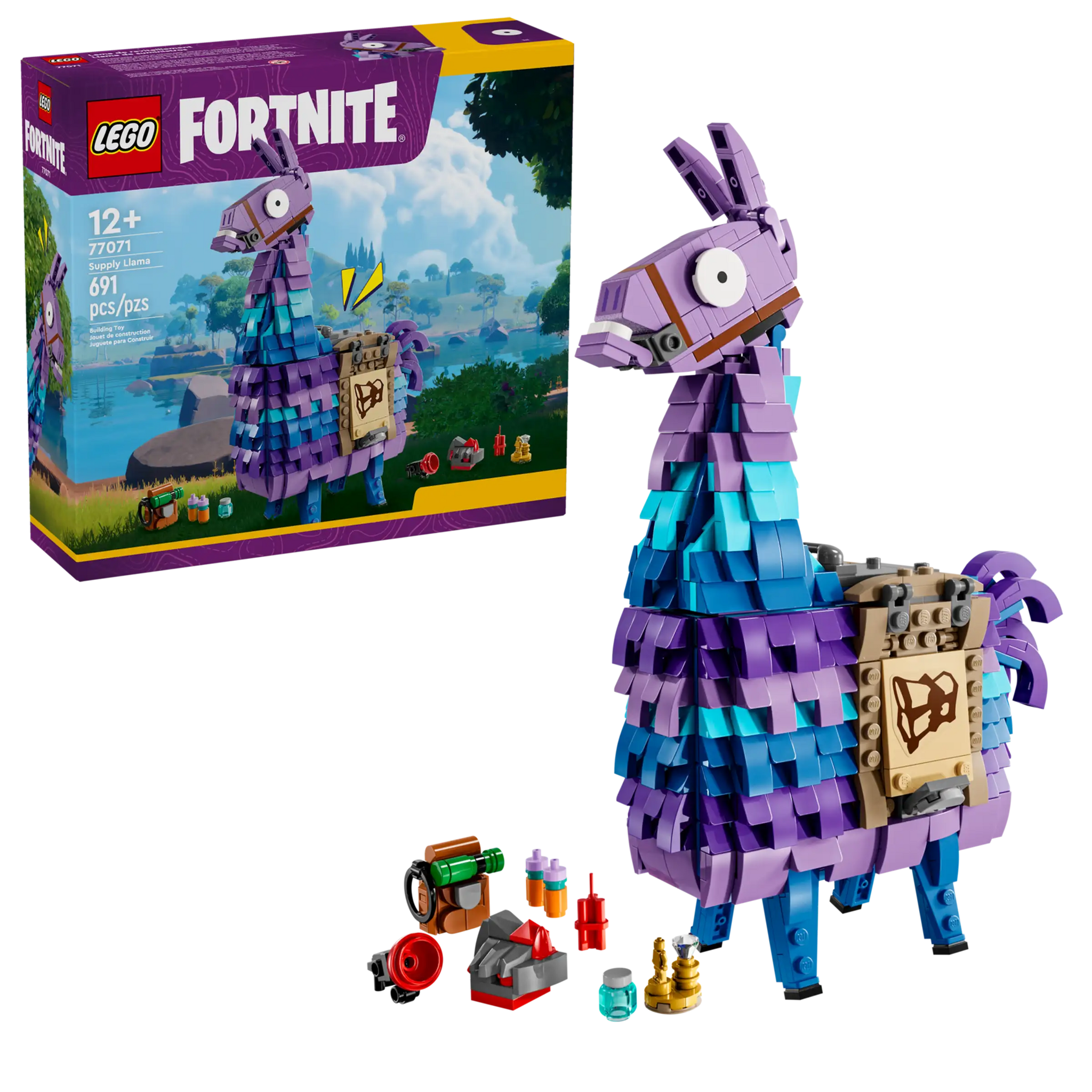 LEGO Fortnite 77071 Supply Llama Building Set for Gamers