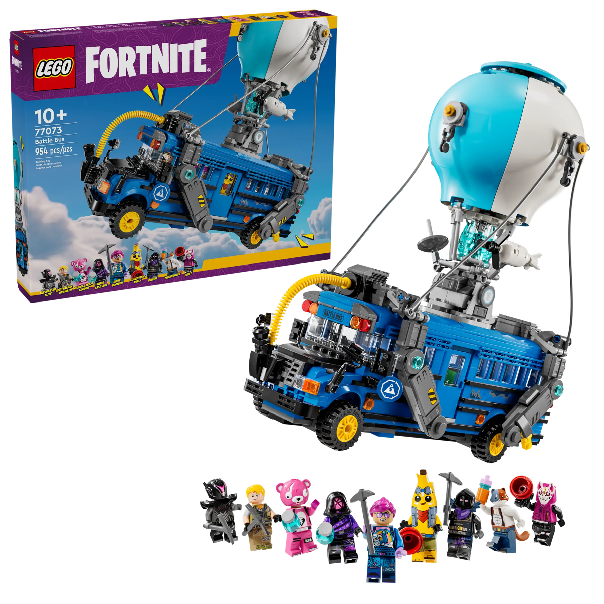 LEGO Fortnite 77073 Battle Bus Building Set with 9 Minifigures