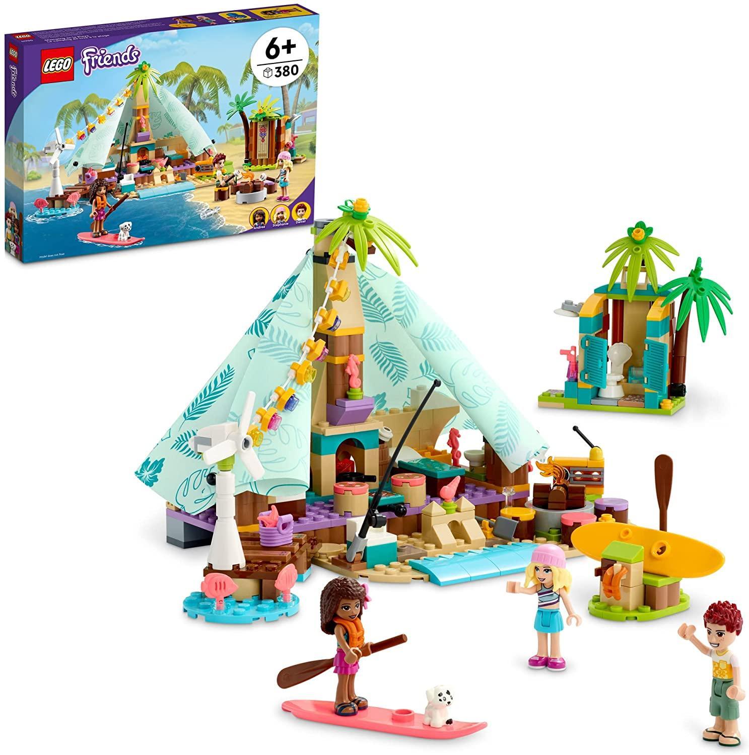 LEGO Friends 41700 Beach Glamping Playset with Mini-Dolls