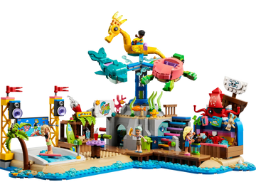 LEGO Friends 41737 Beach Amusement Park Set with Carousel