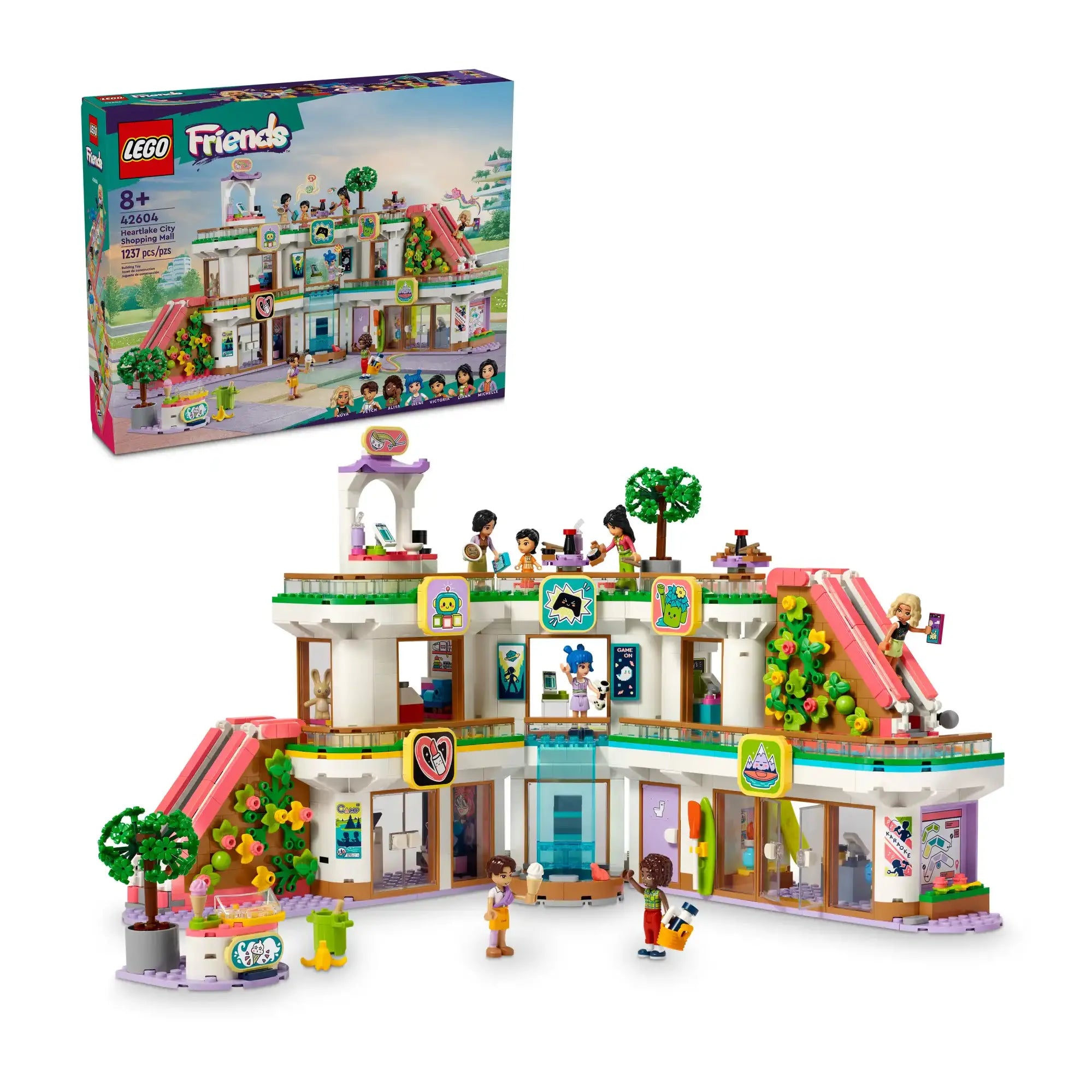 LEGO FRIENDS Heartlake City Shopping Mall Playset, 7 Characters