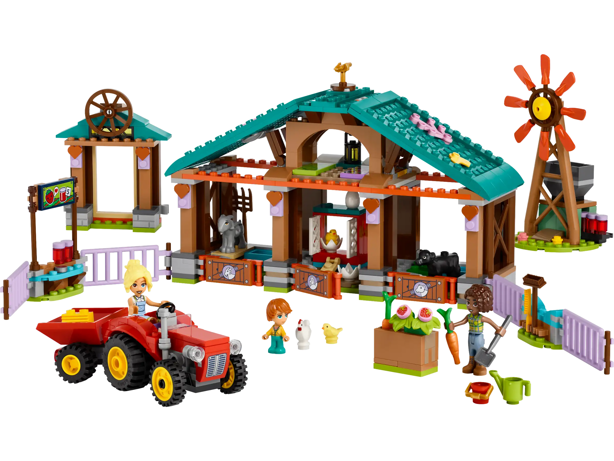 LEGO Friends 42617 Farm Animal Sanctuary Playset with Figures
