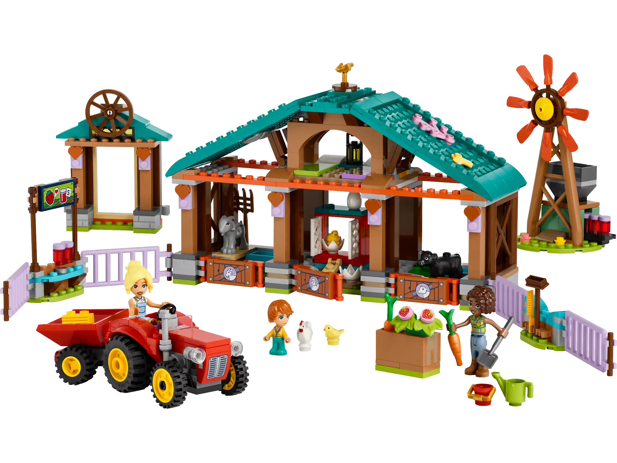 LEGO Friends 42617 Farm Animal Sanctuary Playset with Figures