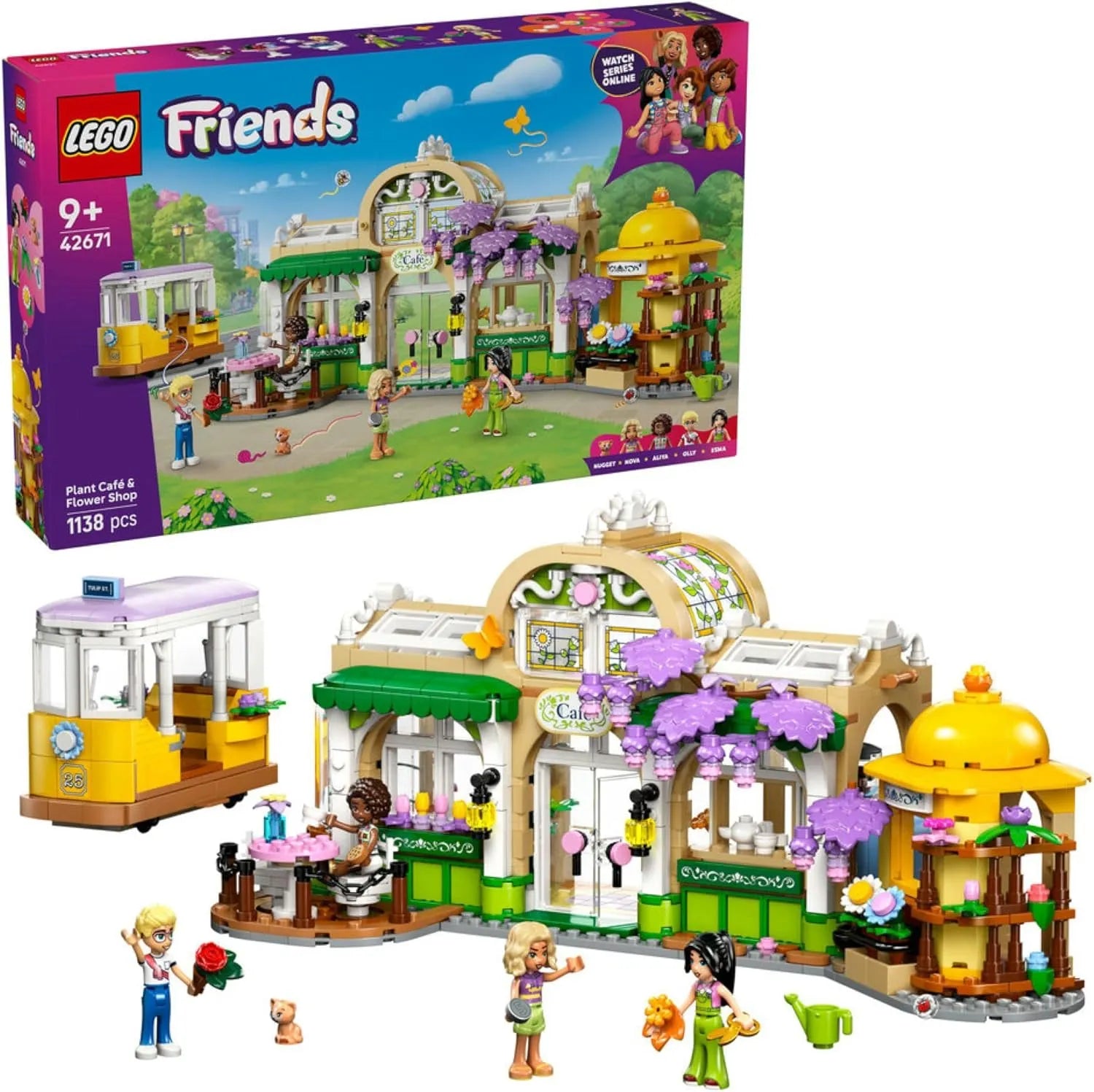 LEGO FRIENDS 42671 Plant Café & Flower Shop Building Set