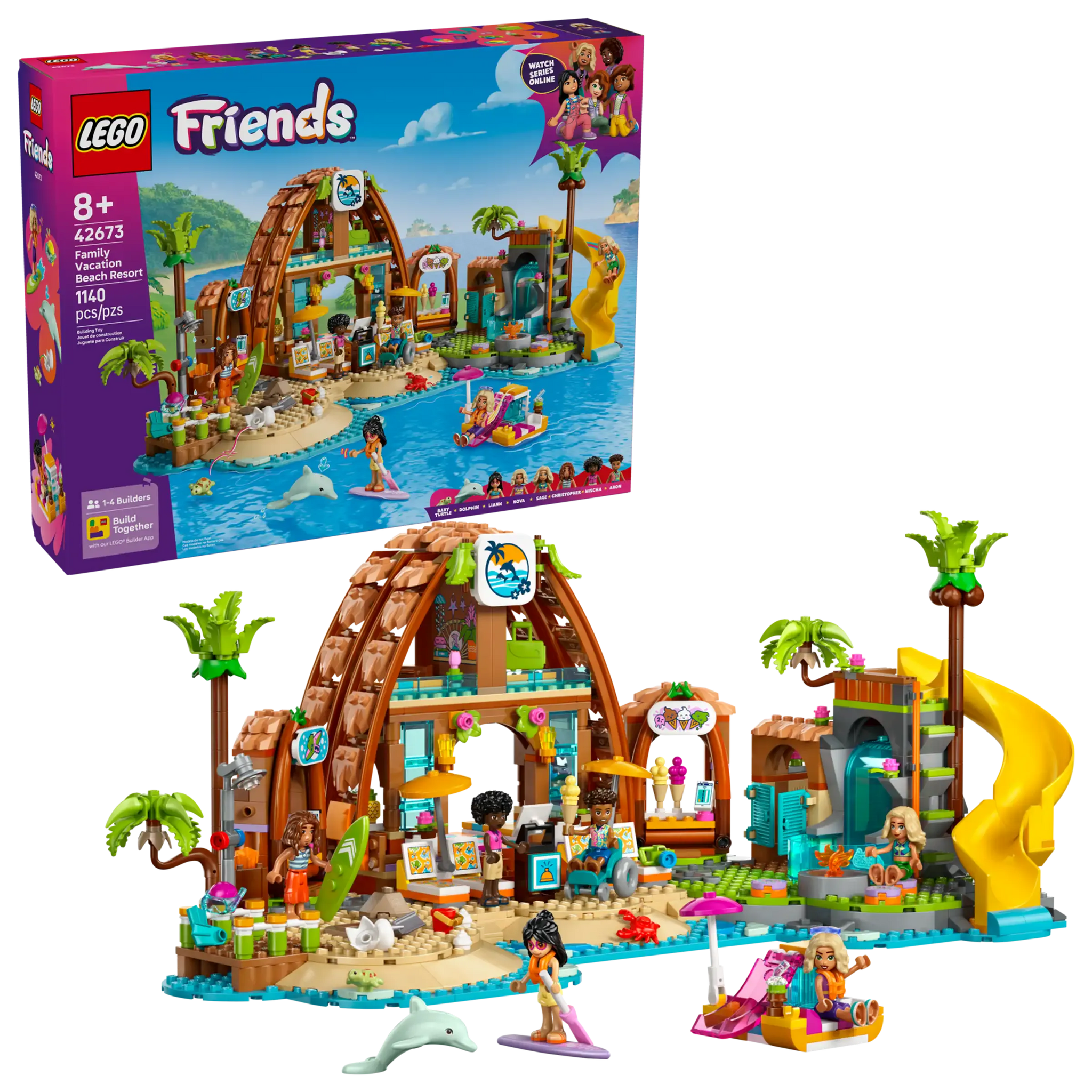LEGO FRIENDS 42673 Family Vacation Beach Resort Set