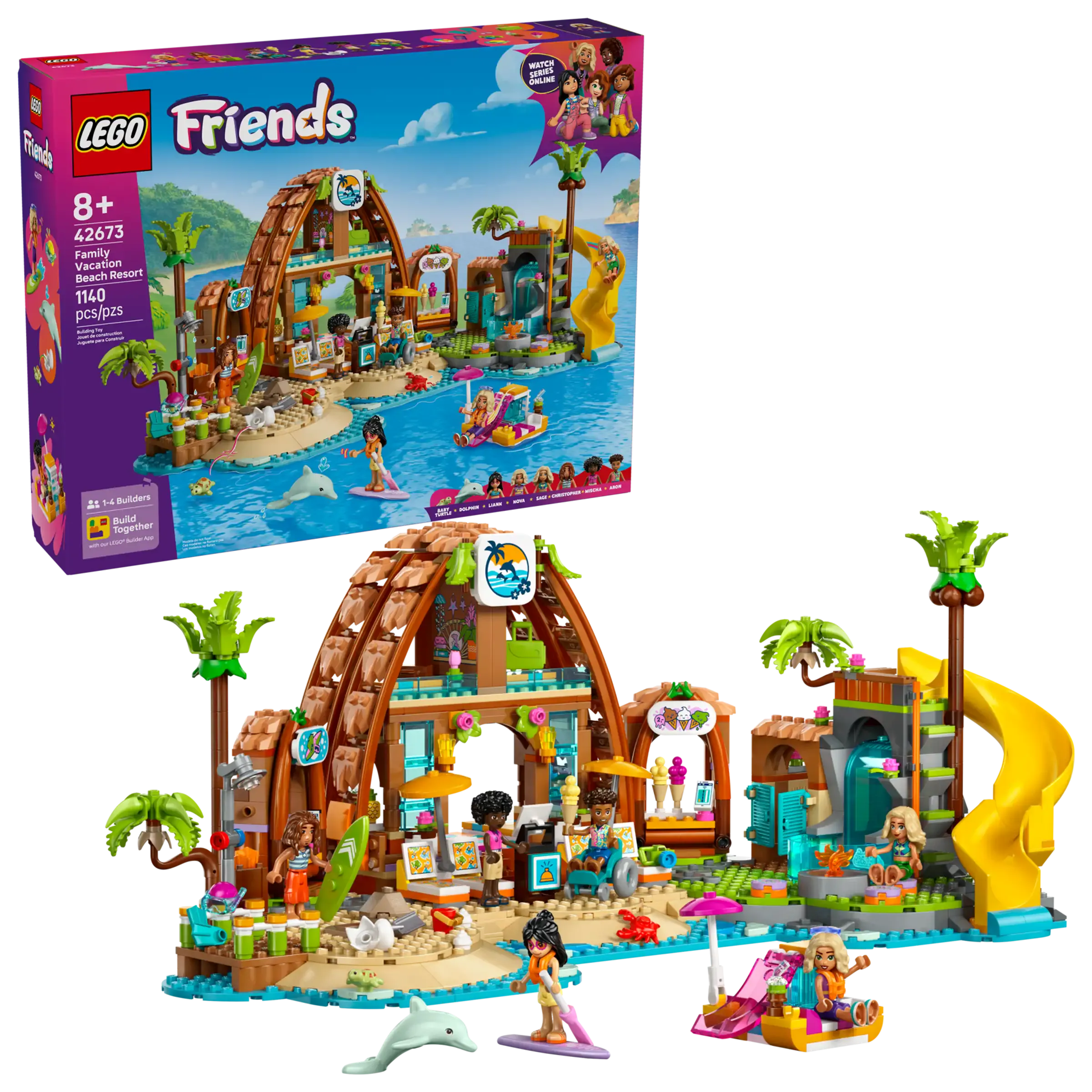 LEGO FRIENDS 42673 Family Vacation Beach Resort Set