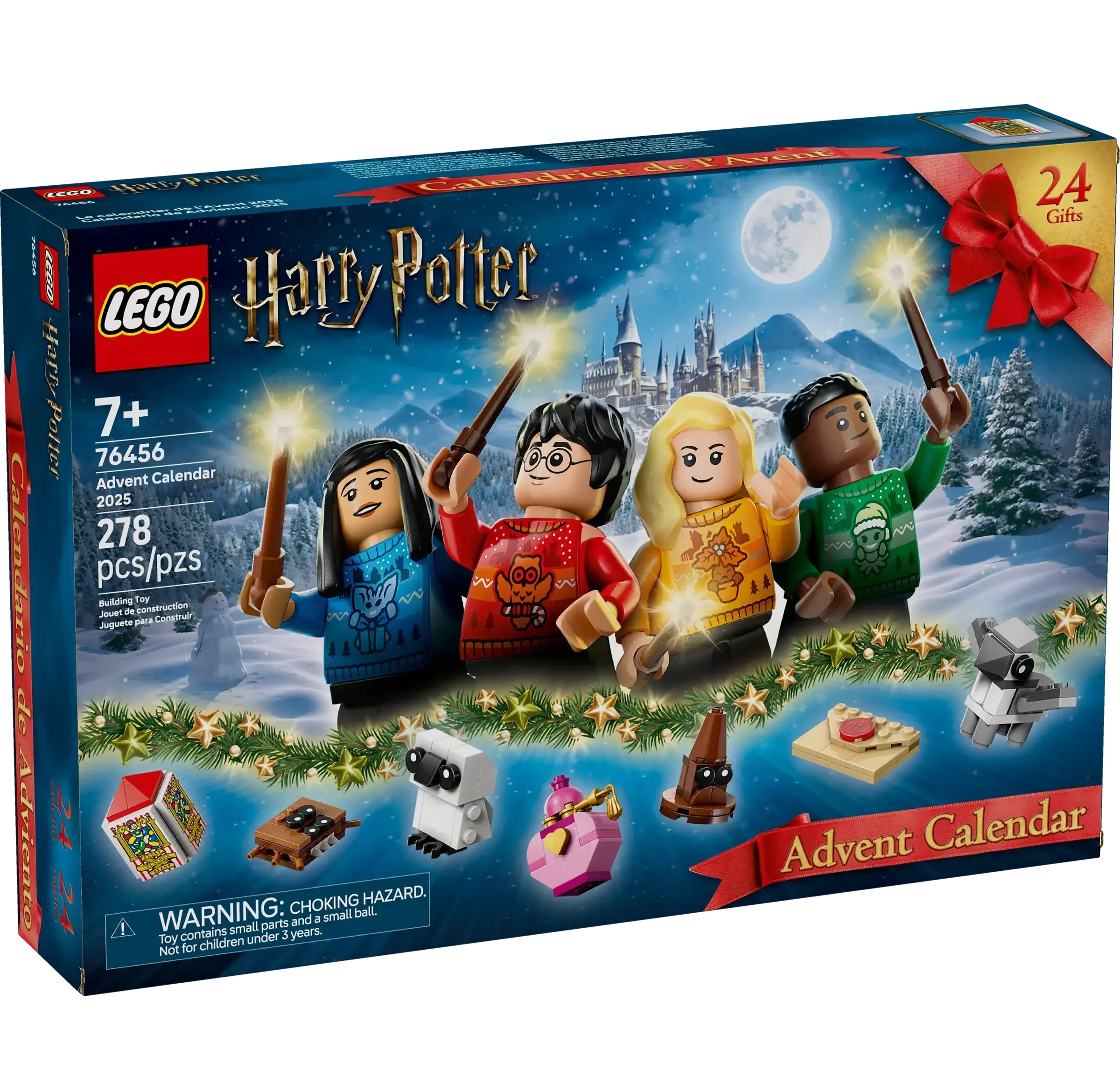 LEGO Harry Potter Advent Calendar 2025 with 8 Minifigures
