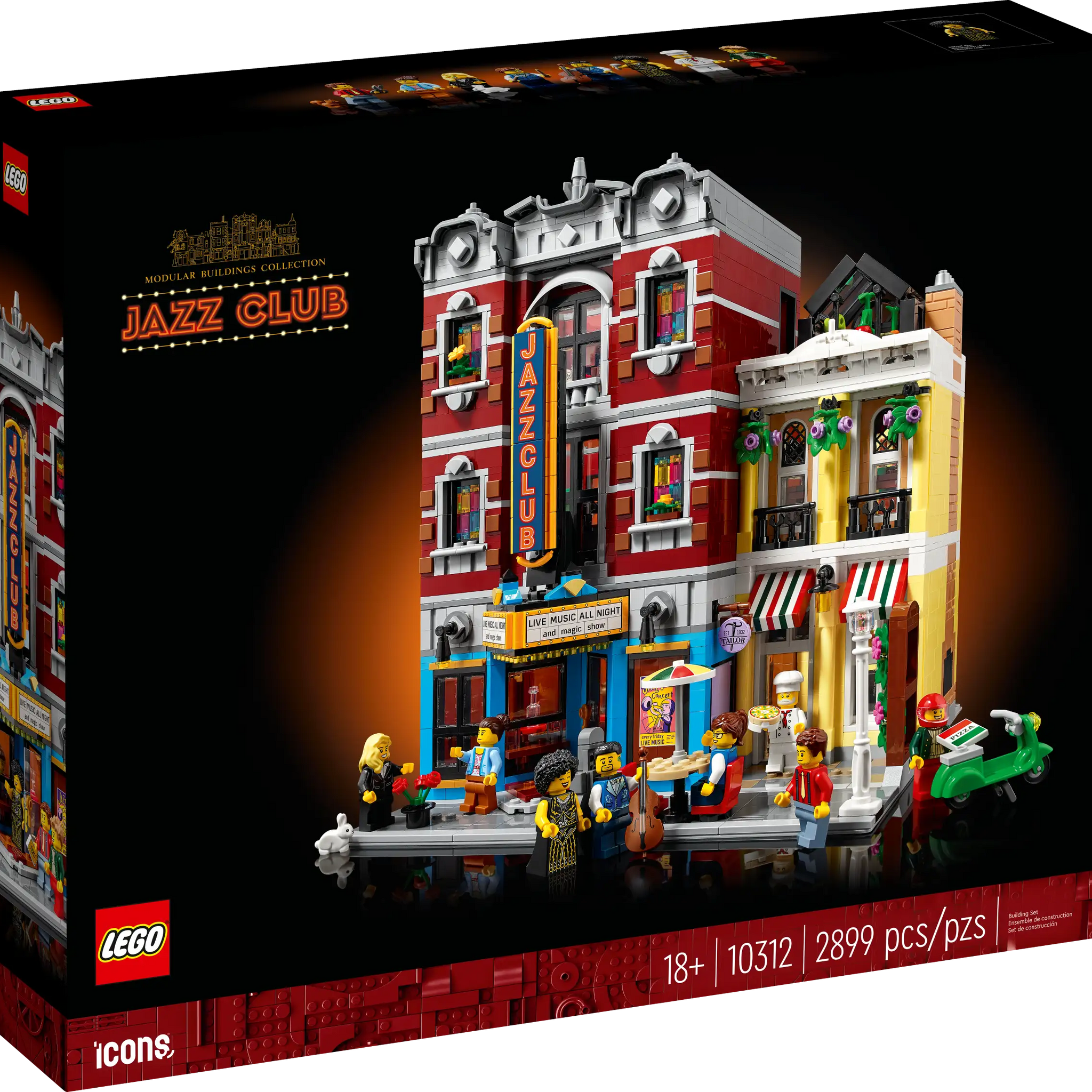 LEGO Icons Jazz Club 10312 Modular Building Set