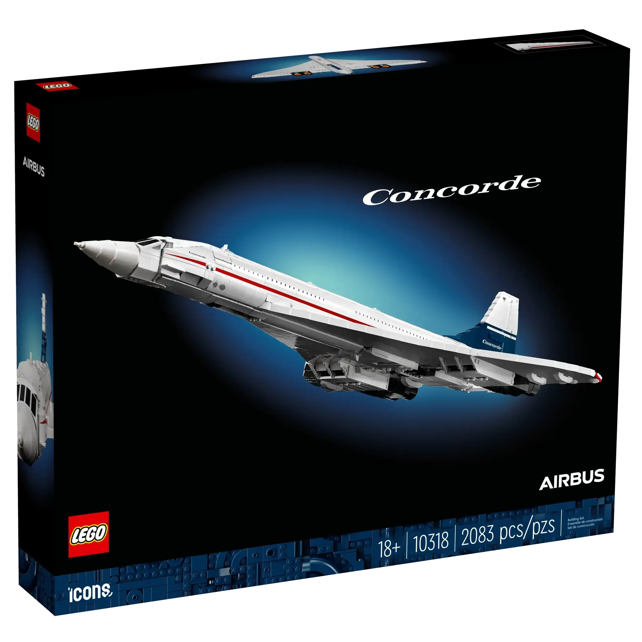 LEGO ICONS 10318 Concorde Model with Working Parts
