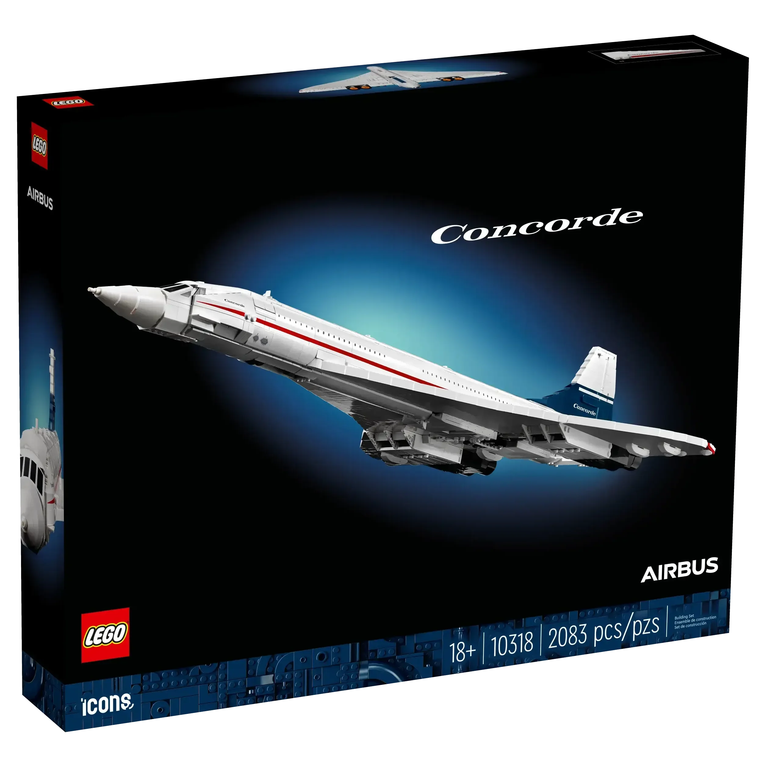 LEGO ICONS 10318 Concorde Model with Working Parts