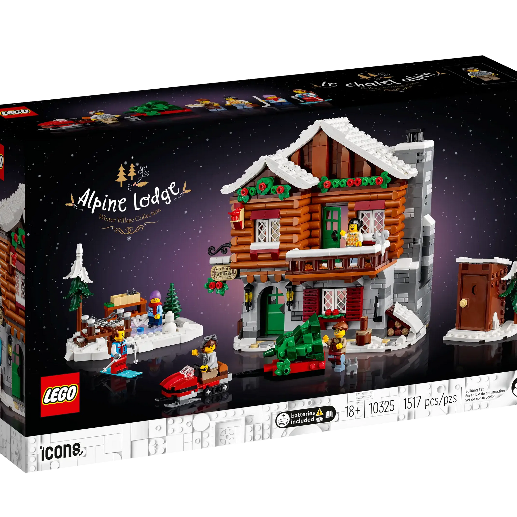 LEGO Icons 10325 Alpine Lodge Building Set with Minifigures