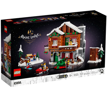 LEGO Icons 10325 Alpine Lodge Building Set with Minifigures
