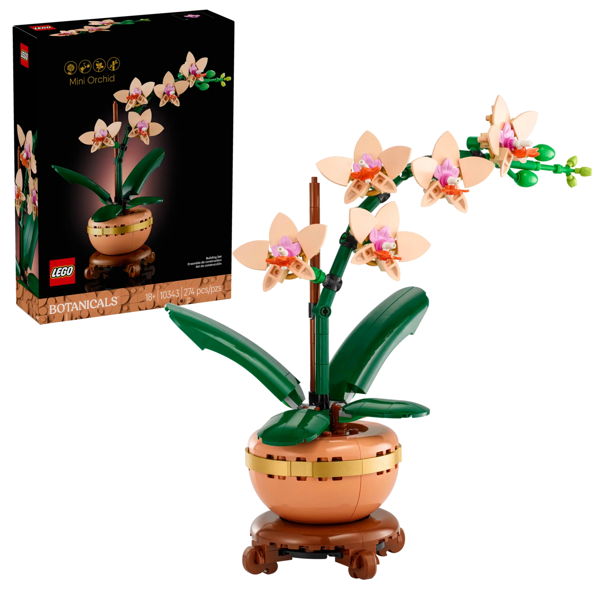 LEGO Botanicals Mini Orchid Building Set - Decorative Plant Gift