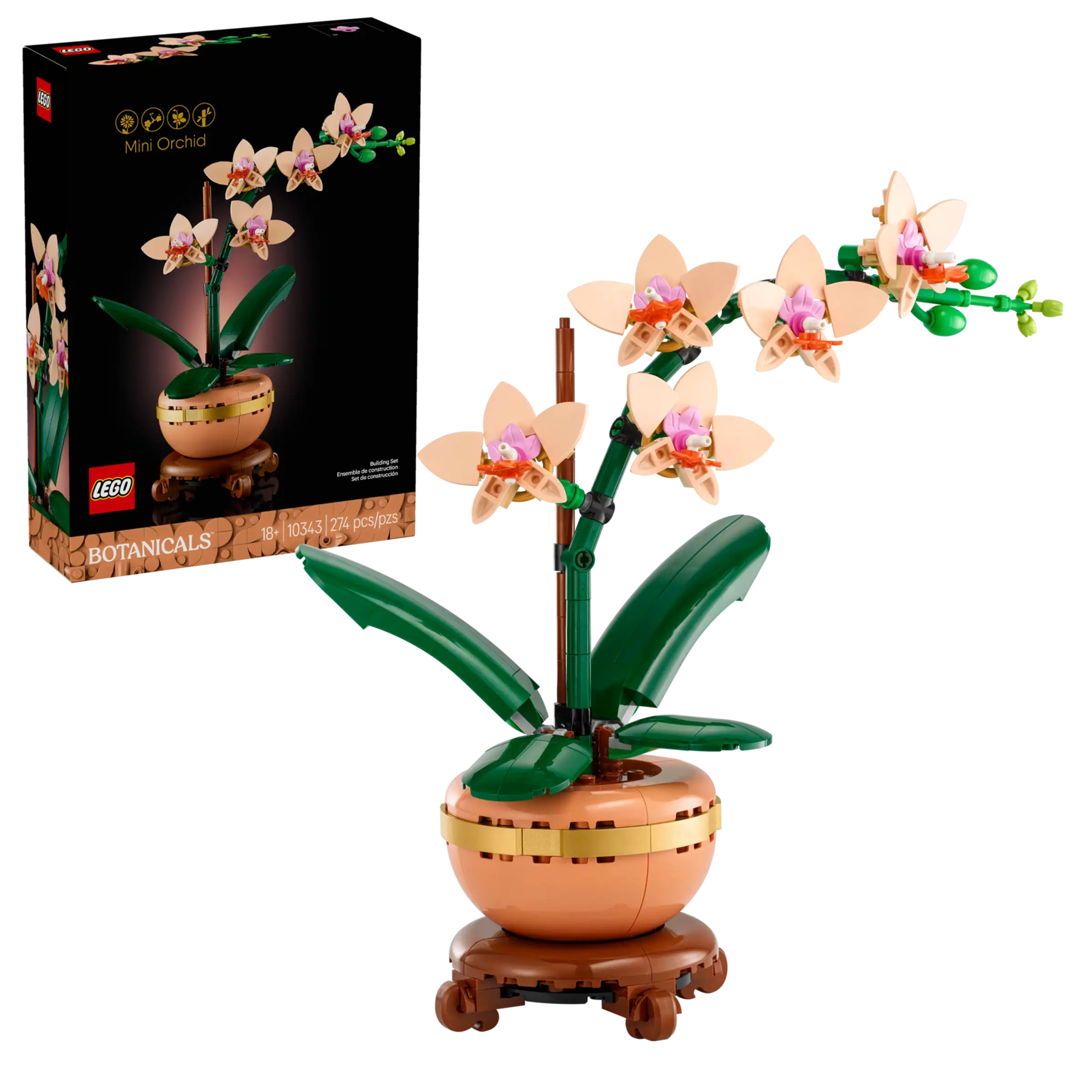 LEGO Botanicals Mini Orchid Building Set - Decorative Plant Gift