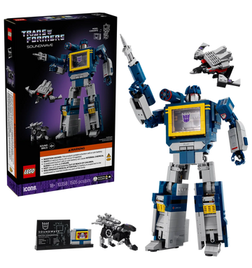 LEGO Icons Transformers Soundwave Building Set 10358