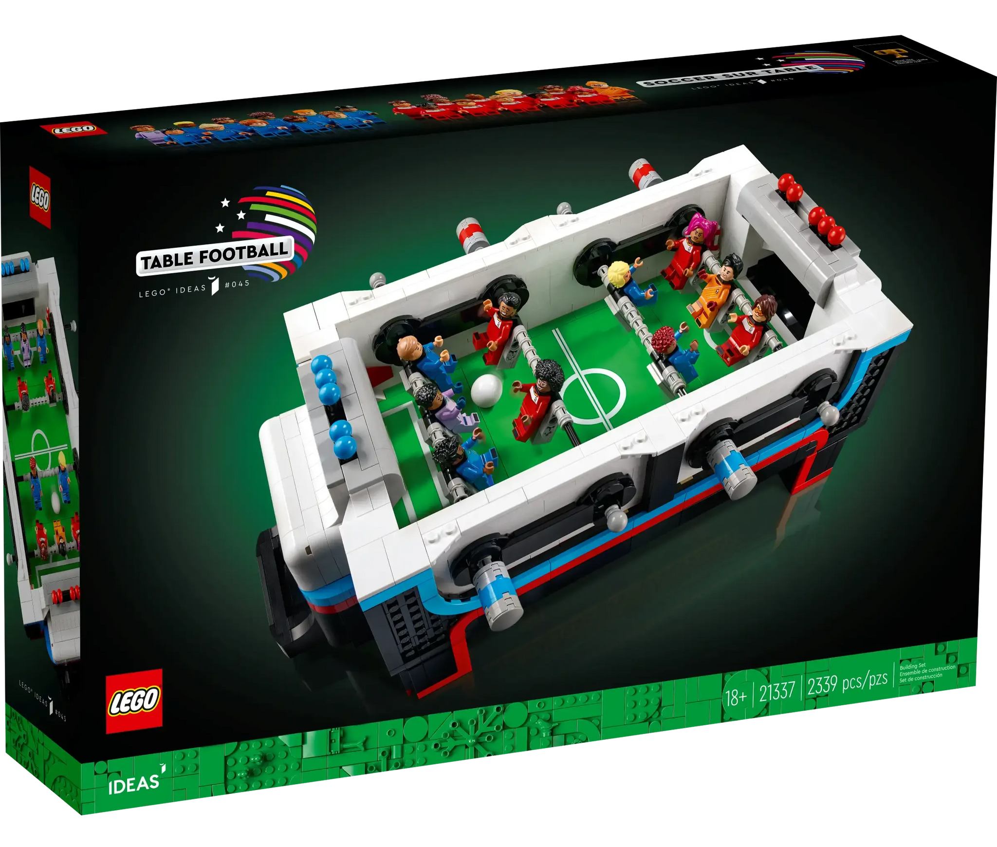 LEGO IDEAS 21337 Table Football Building Set with Custom Minifigures