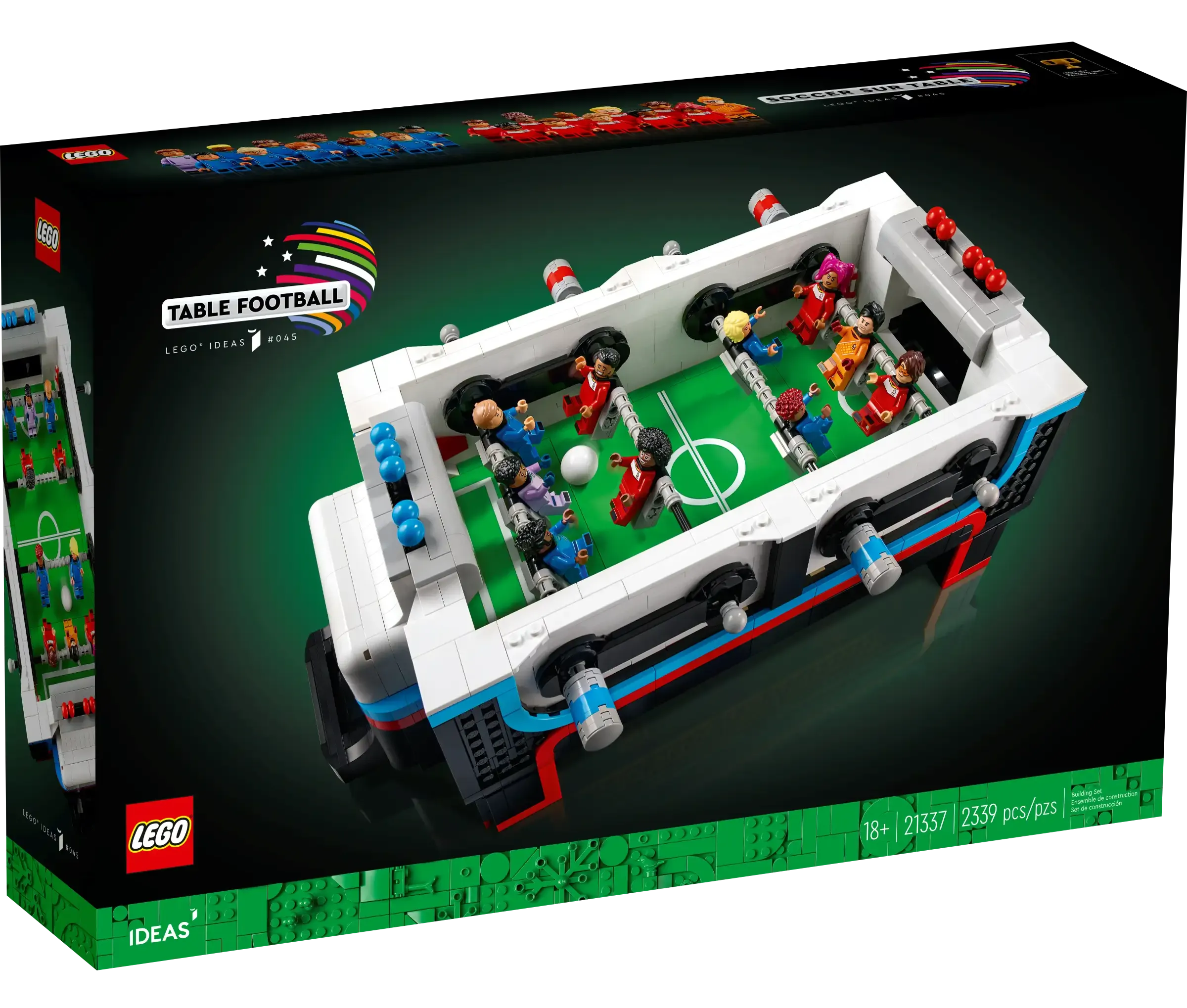 LEGO IDEAS 21337 Table Football Building Set with Custom Minifigures