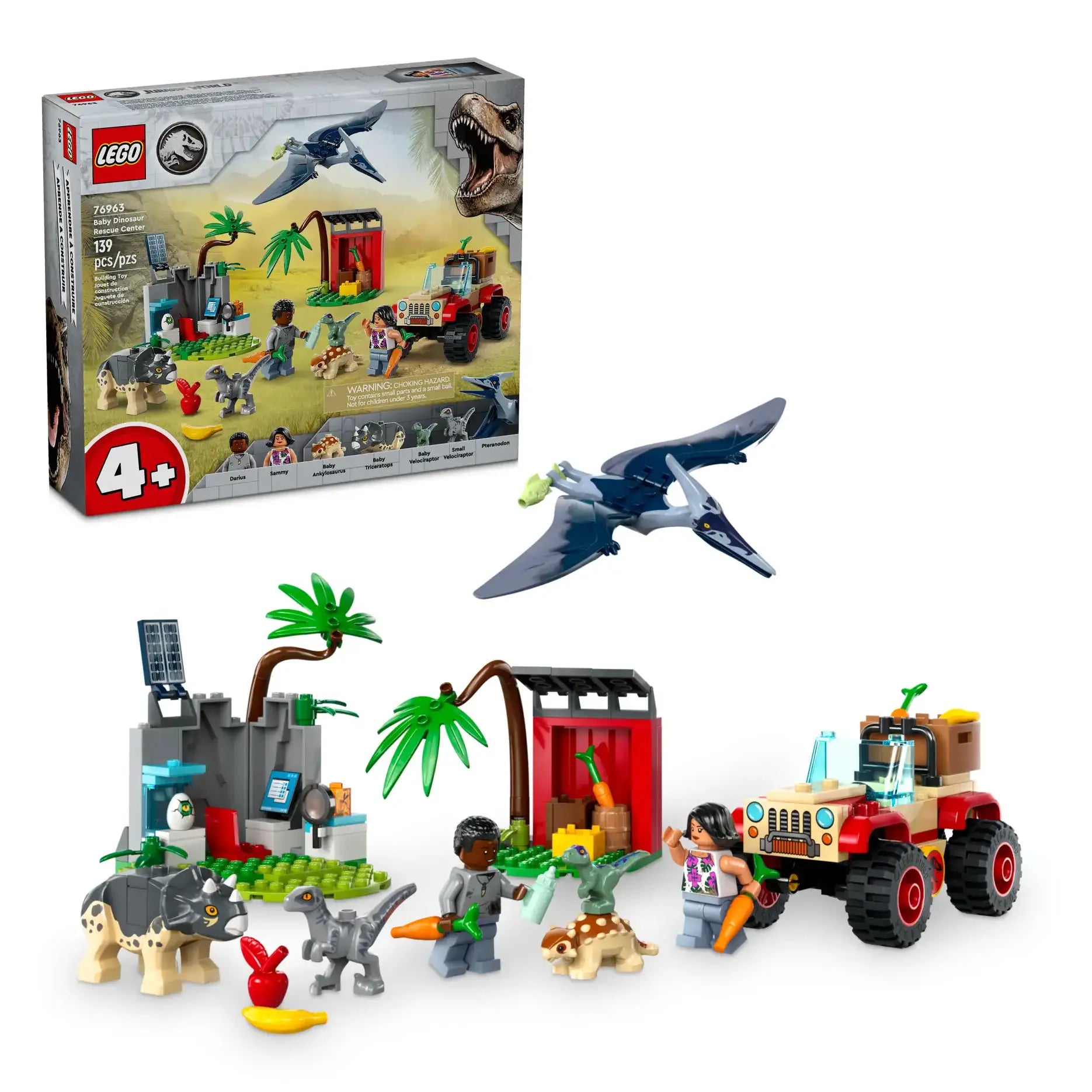 LEGO Jurassic World Baby Dinosaur Rescue Center 76963 Set