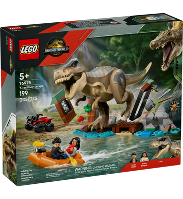 LEGO Jurassic World T. rex River Escape Building Set 76975